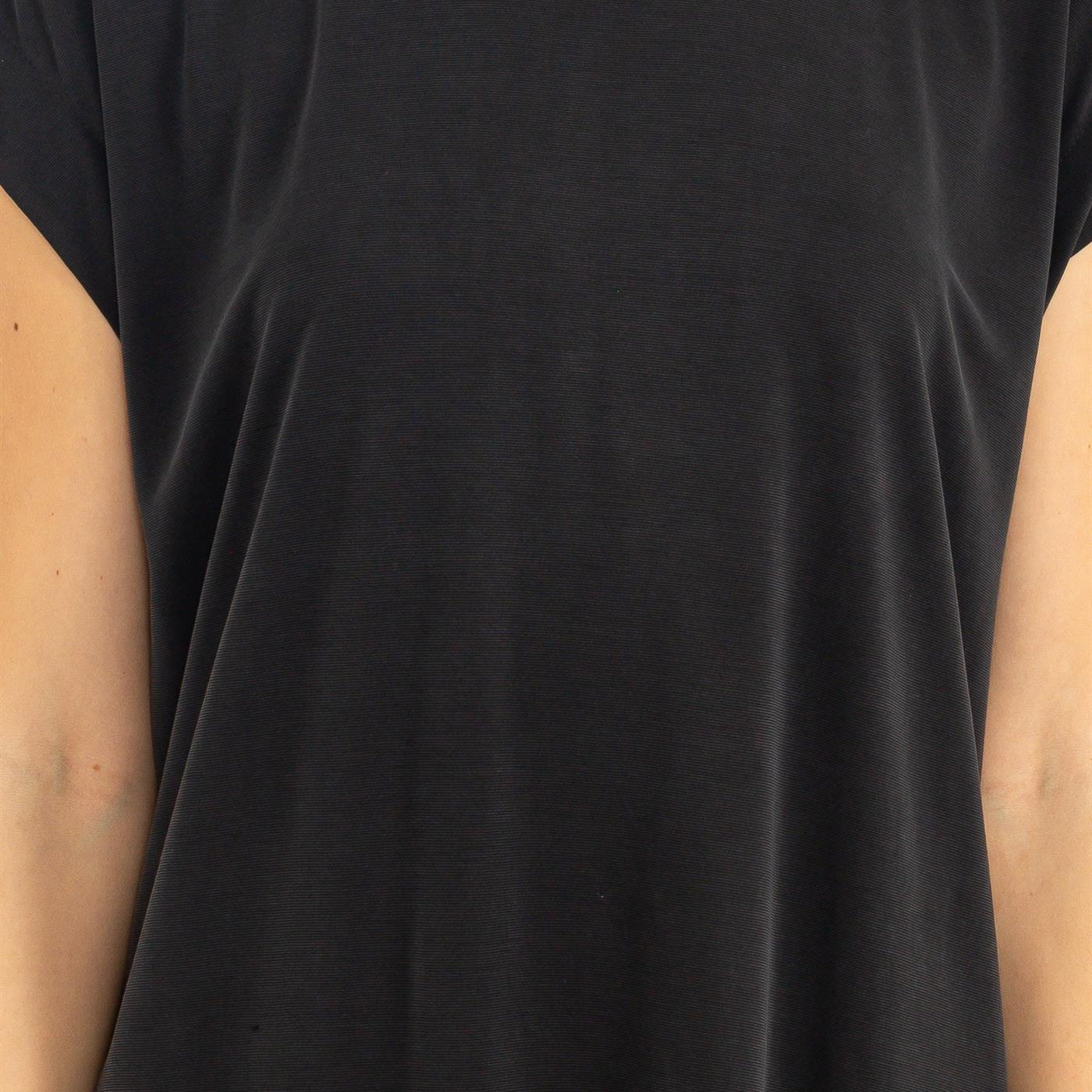 Wholesale Lazy Day Dolman Short Sleeves Midi Dress Dresses DZ23A795 BLACK DOUBLE ZERO