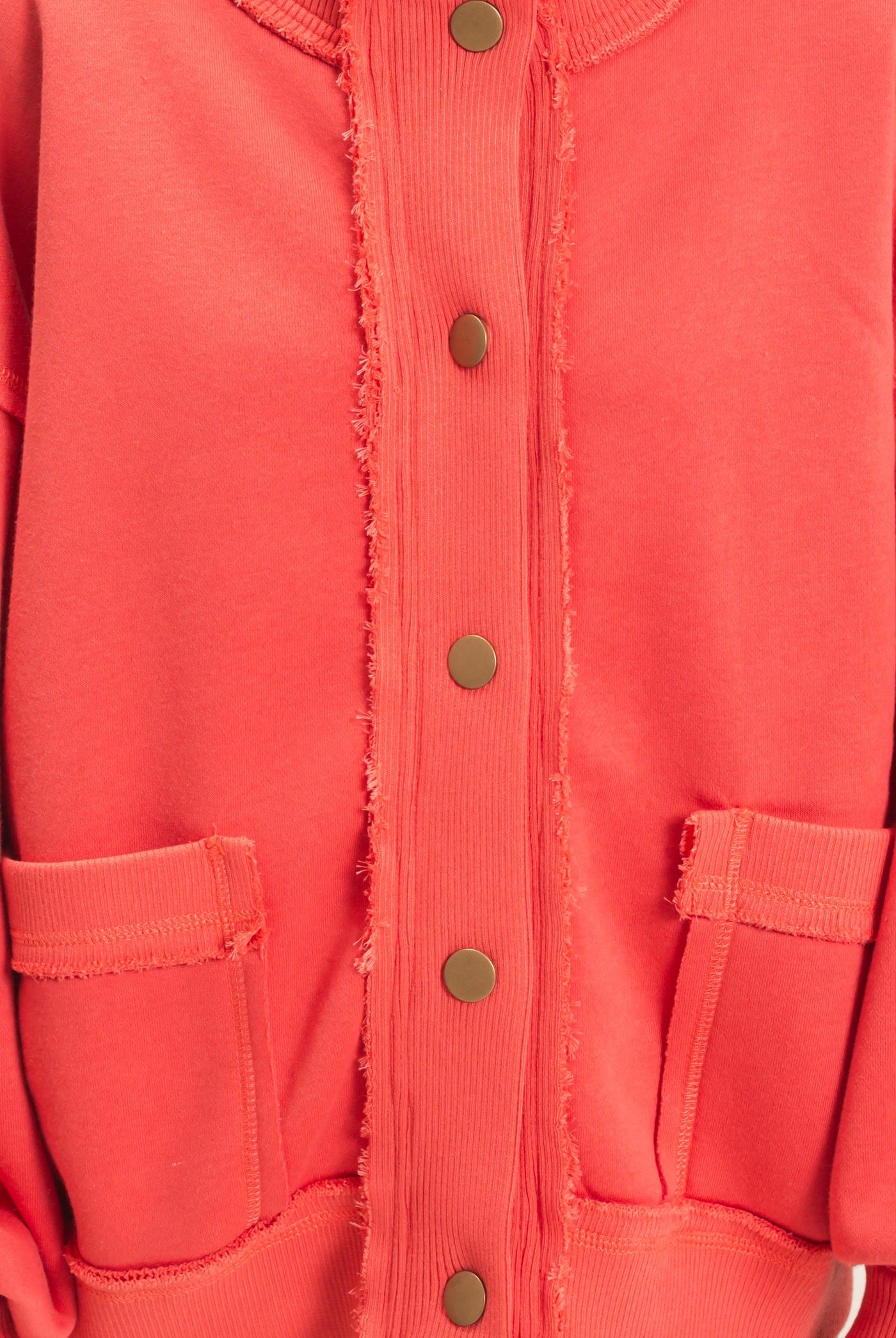 Wholesale Snap Front Jacket Coats & Jackets HF26E003 TOMATO HYFVE