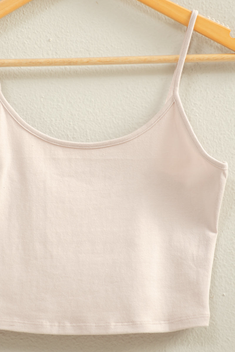 Wholesale Basic Cropped Cami Top Clothing Tops DZ22C818 PASTEL VIOLET DOUBLE ZERO