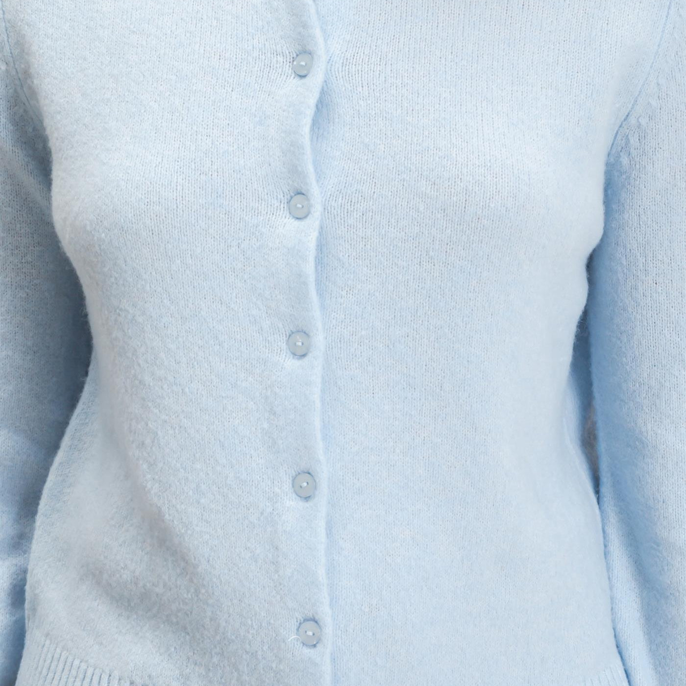 Wholesale Crew Neck Cardigan Cardigans DZ26E119 ICE BLUE DOUBLE ZERO