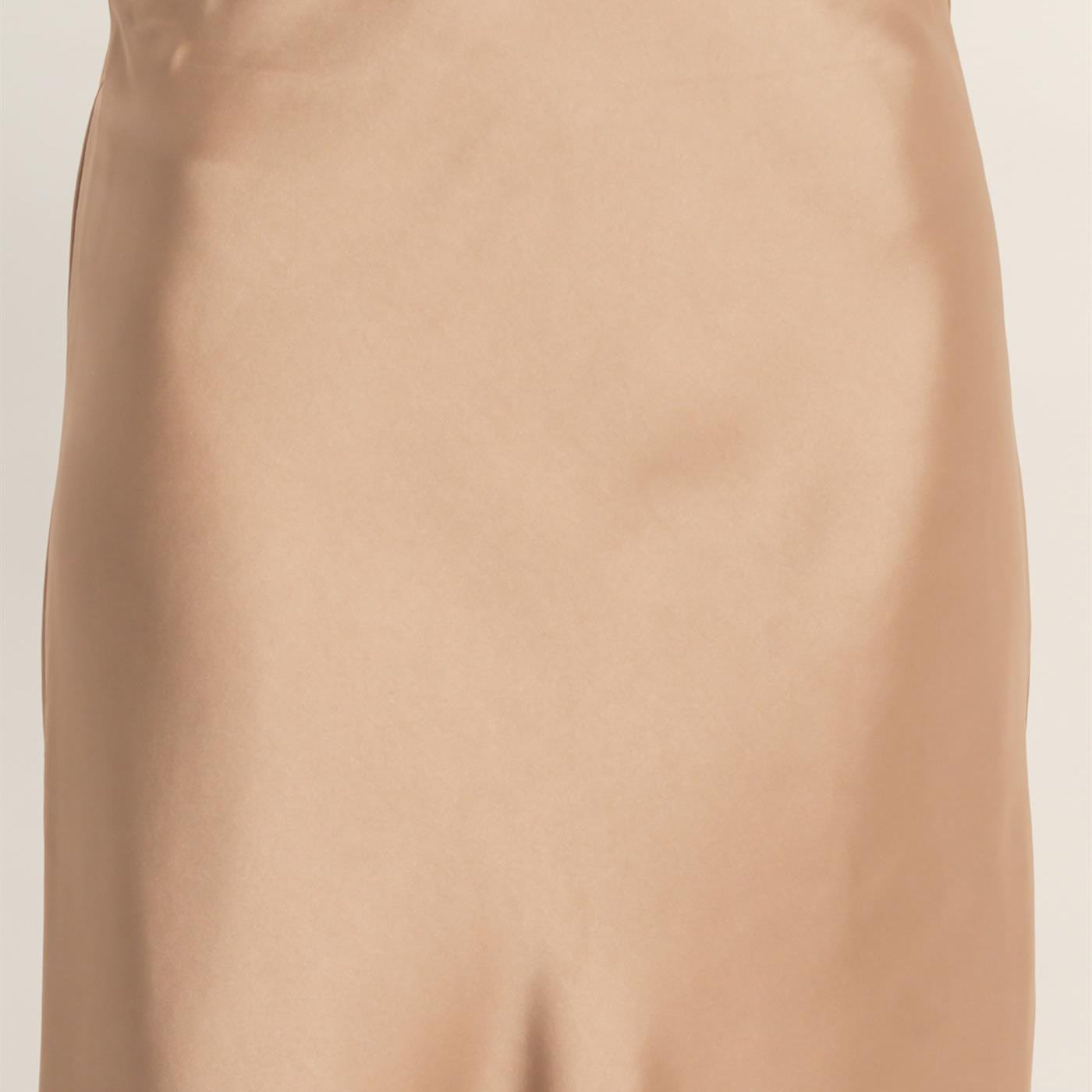 Wholesale Satin Midi Skirt Skirts DZ26A050 DARK TAUPE DOUBLE ZERO