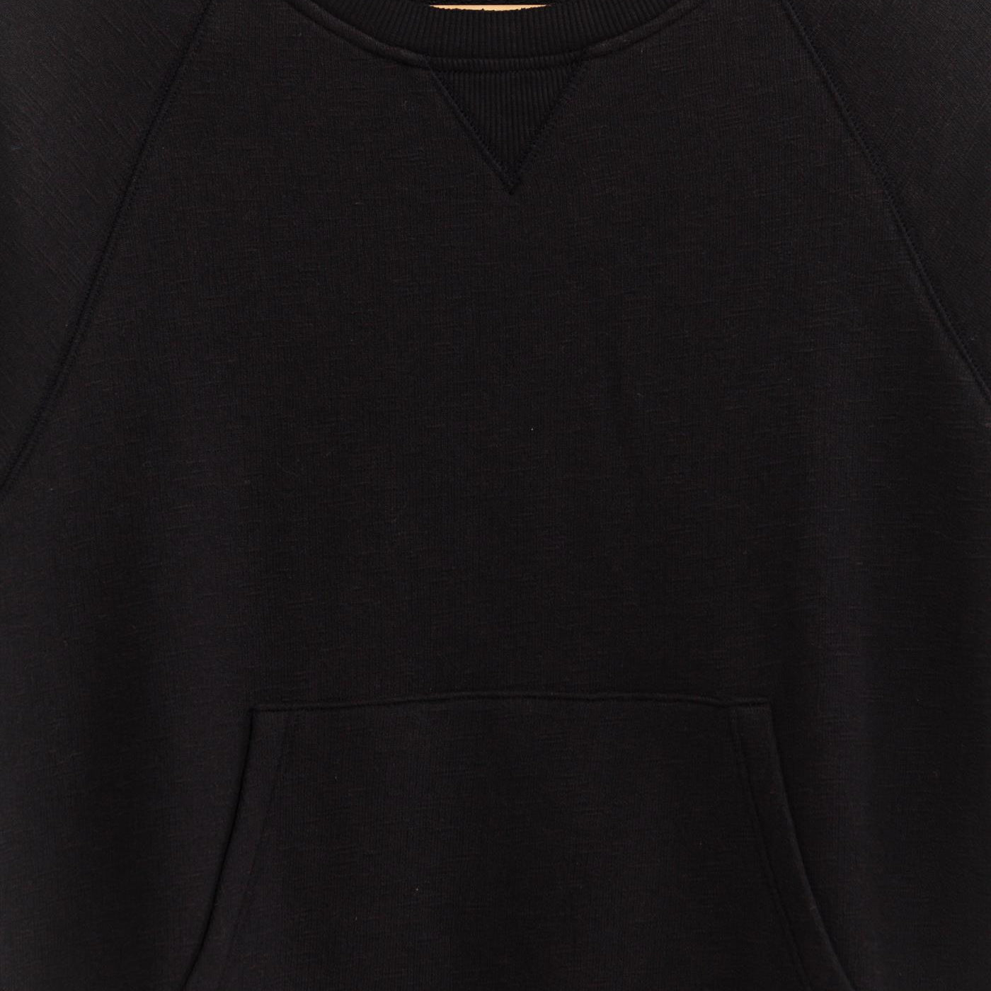 Wholesale Raglan Sleeve Pocket Sweatshirt Sweatshirts DZ24F992 BLACK DOUBLE ZERO