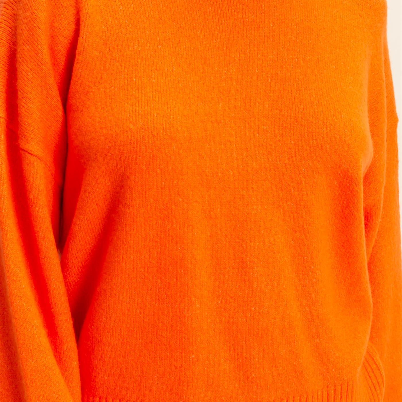 Wholesale Crewneck Sweater Sweaters DZ25E787 ORANGE RED DOUBLE ZERO