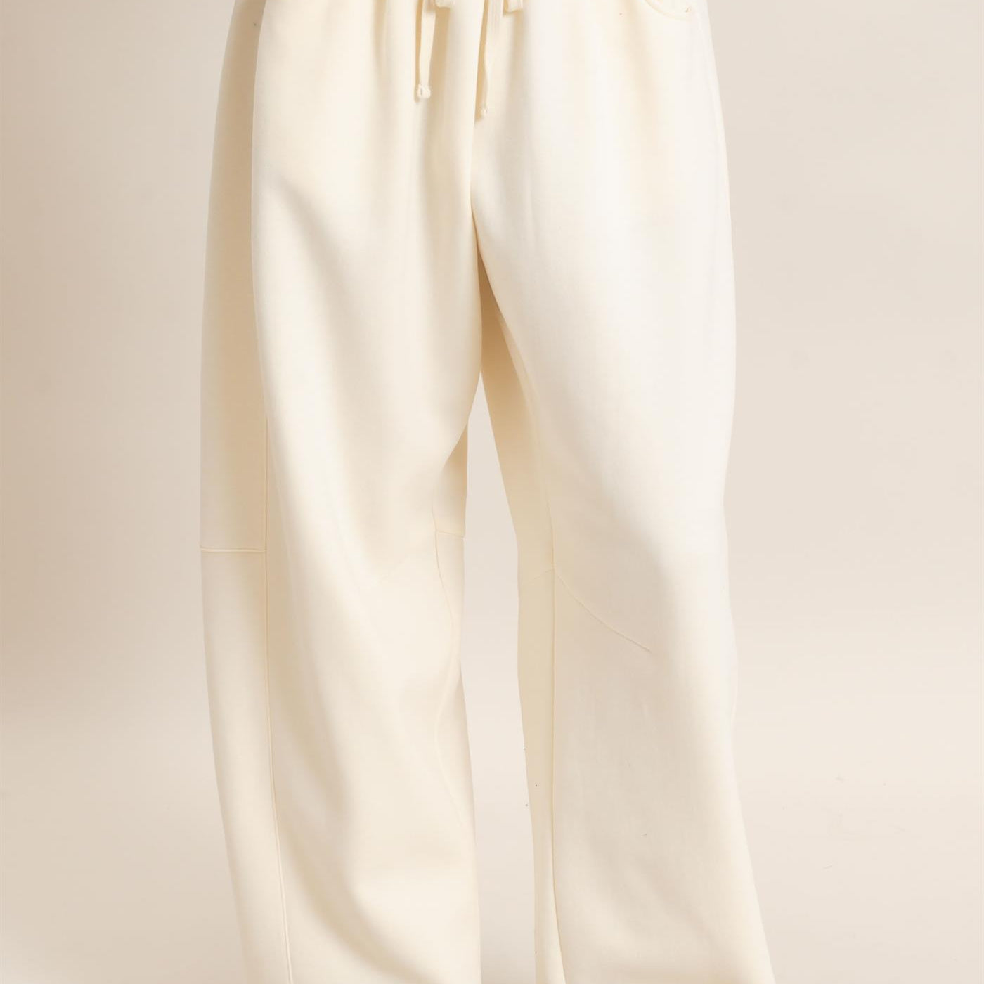 Wholesale Drawstring Waist Barrel Sweatpants Pants DZ26E290 CREAM DOUBLE ZERO