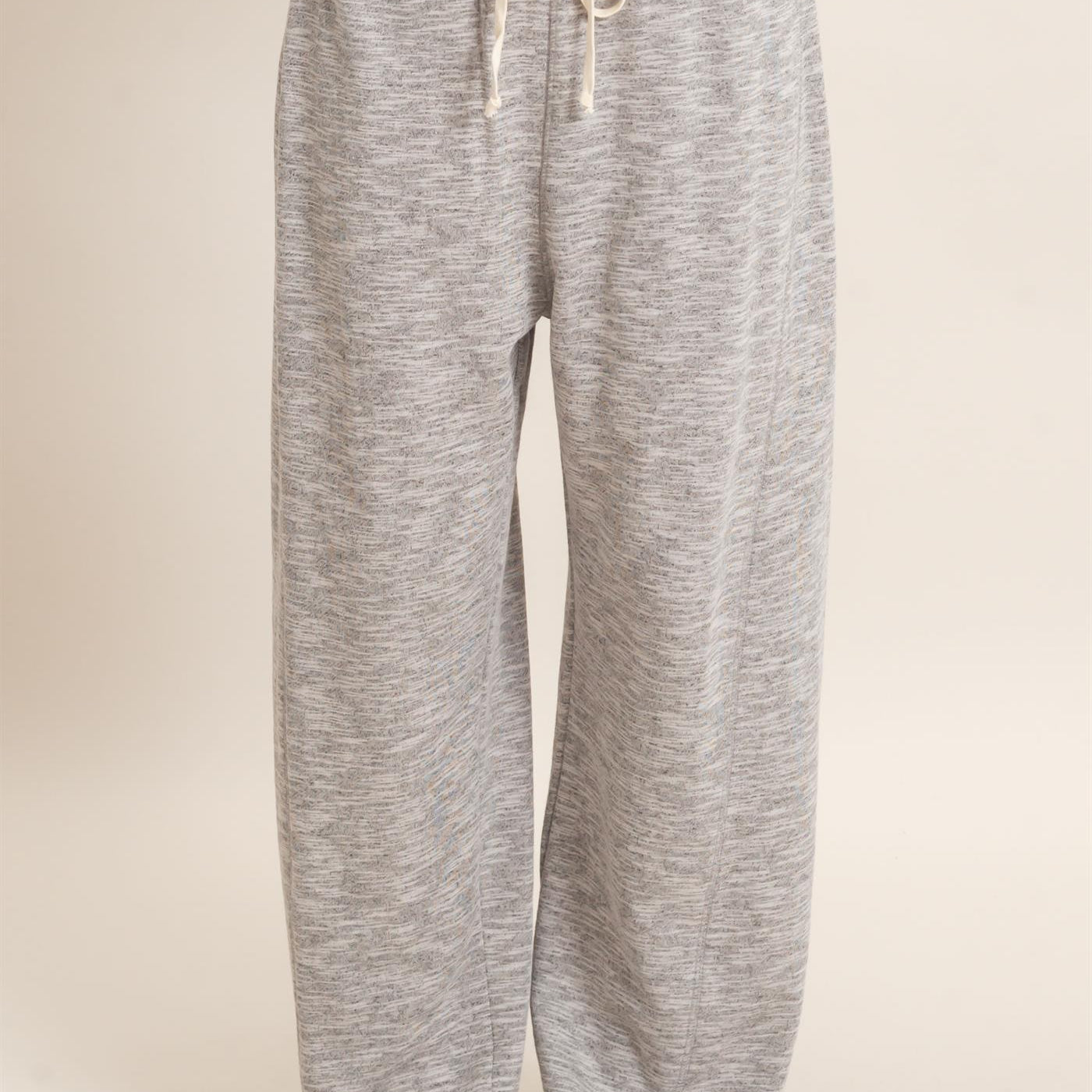 Wholesale Striped Waist Drawstring Pants Pants HF26E558 HEATHER GRAY HYFVE