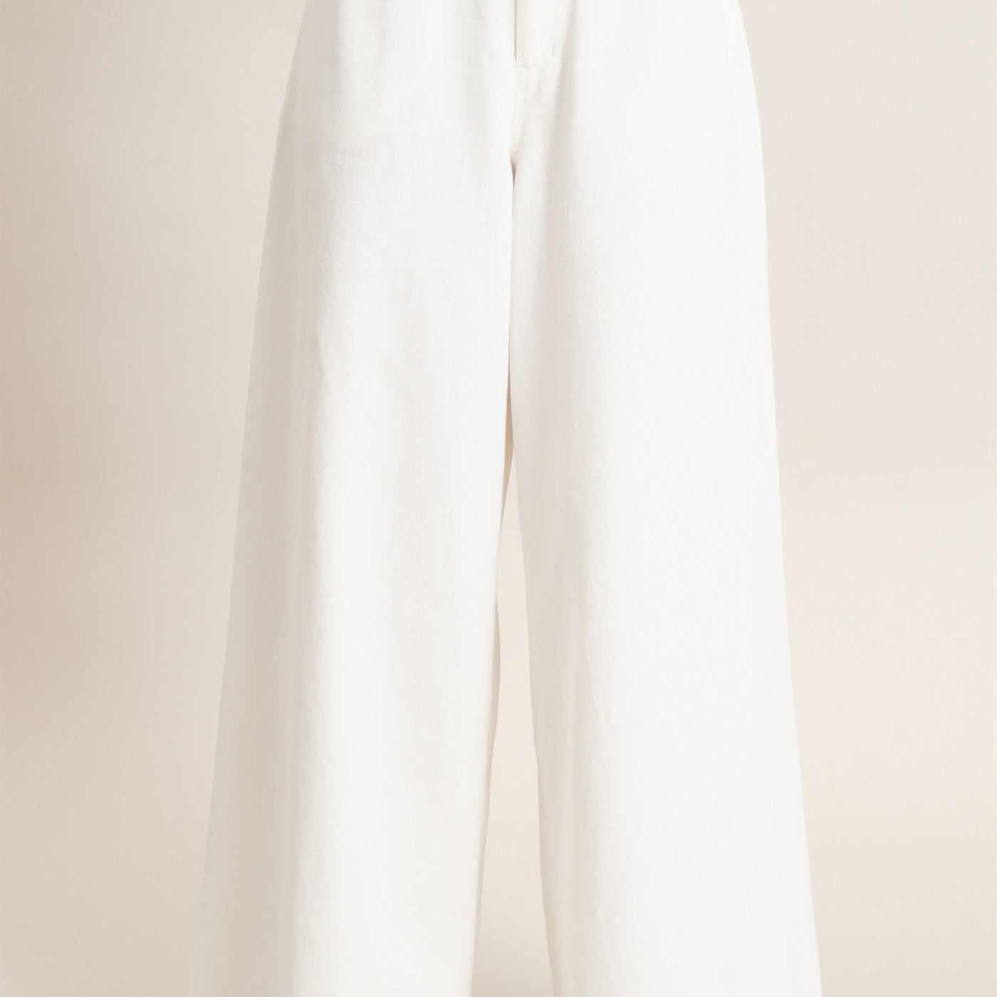 Wholesale Wide-Leg High-Rise Pants Pants HF26F222-D WHITE HYFVE