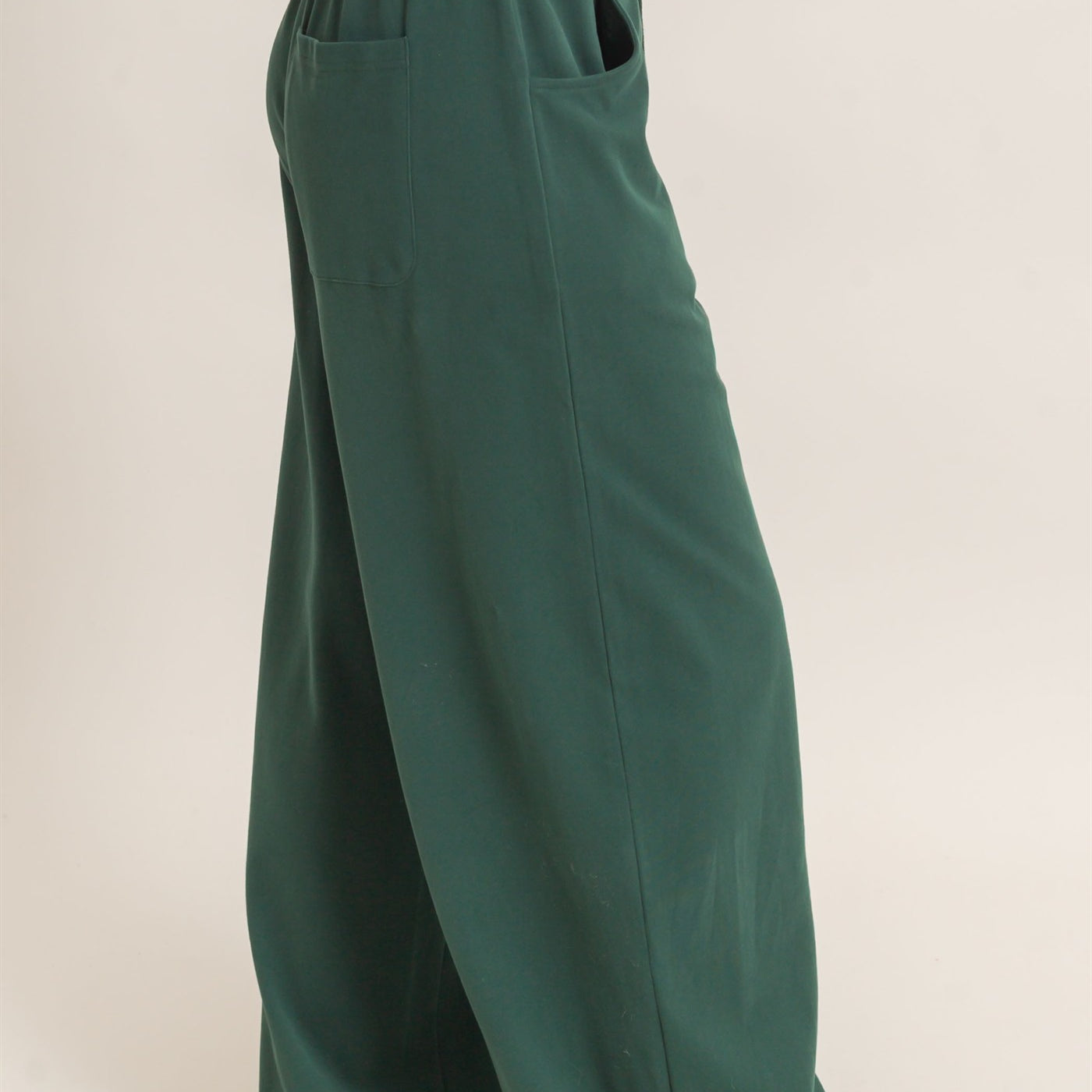 Wholesale Washed Barrel Sweatpants Pants DZ26E379 DARK GREEN DOUBLE ZERO