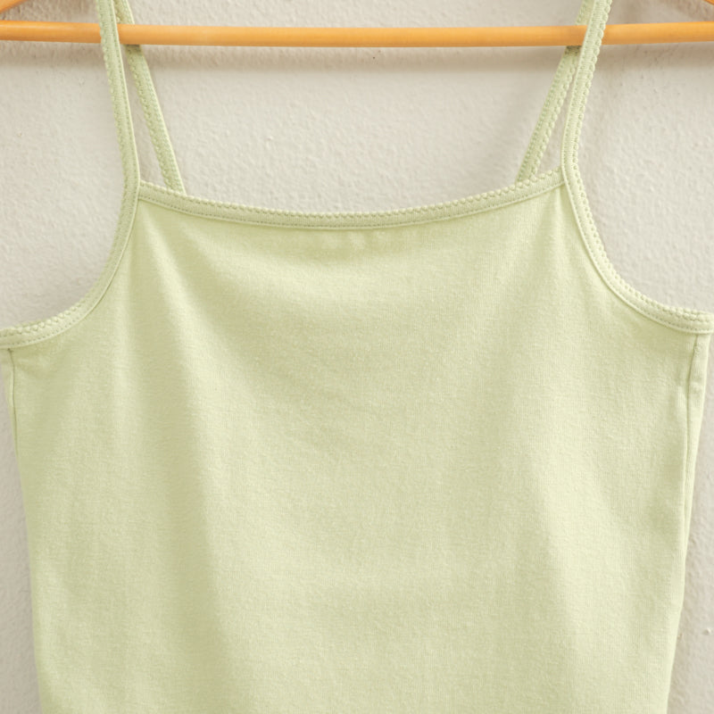 Wholesale Basic Cami Crop Top Clothing Tops DZ22C574 PASTEL GREEN HYFVE