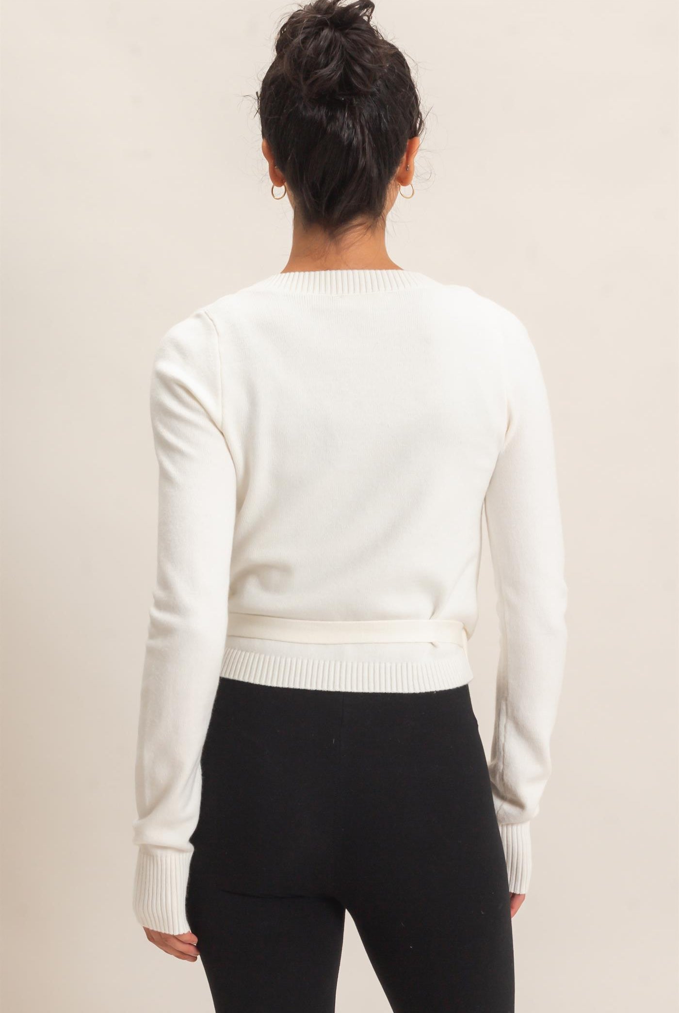 Wholesale Wrap Knit Cardigan Sweaters DZ26F393 WHIP CREAM DOUBLE ZERO