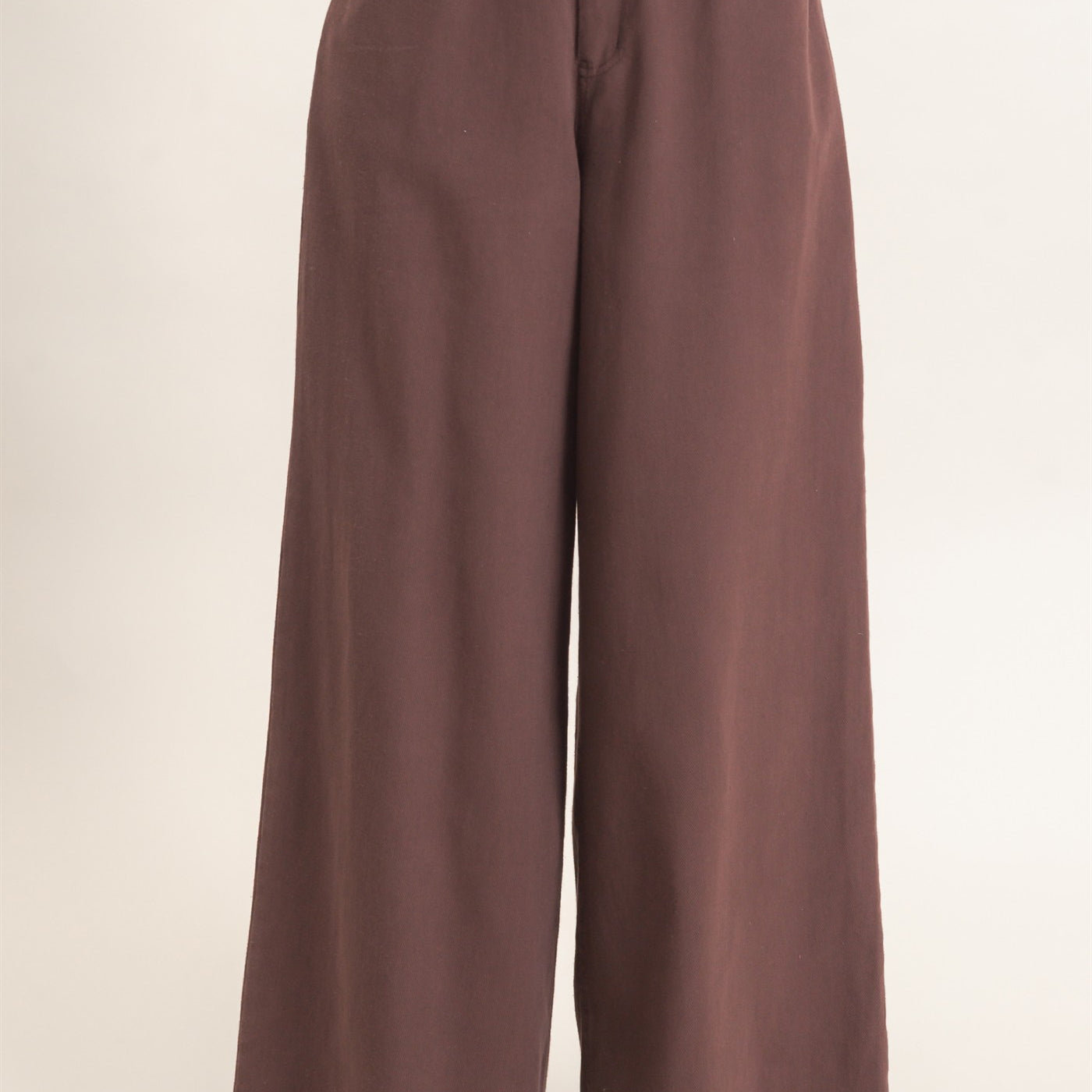 Wholesale Wide-Leg High-Rise Pants Pants HF26F222-D BROWN HYFVE