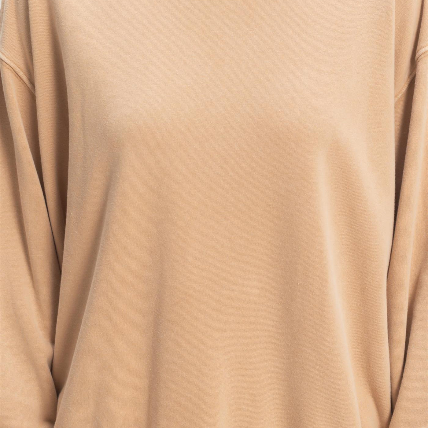 Wholesale Mineral Washed Crew Neck Sweatshirt Sweatshirts DZ26A262 DARK TAUPE DOUBLE ZERO