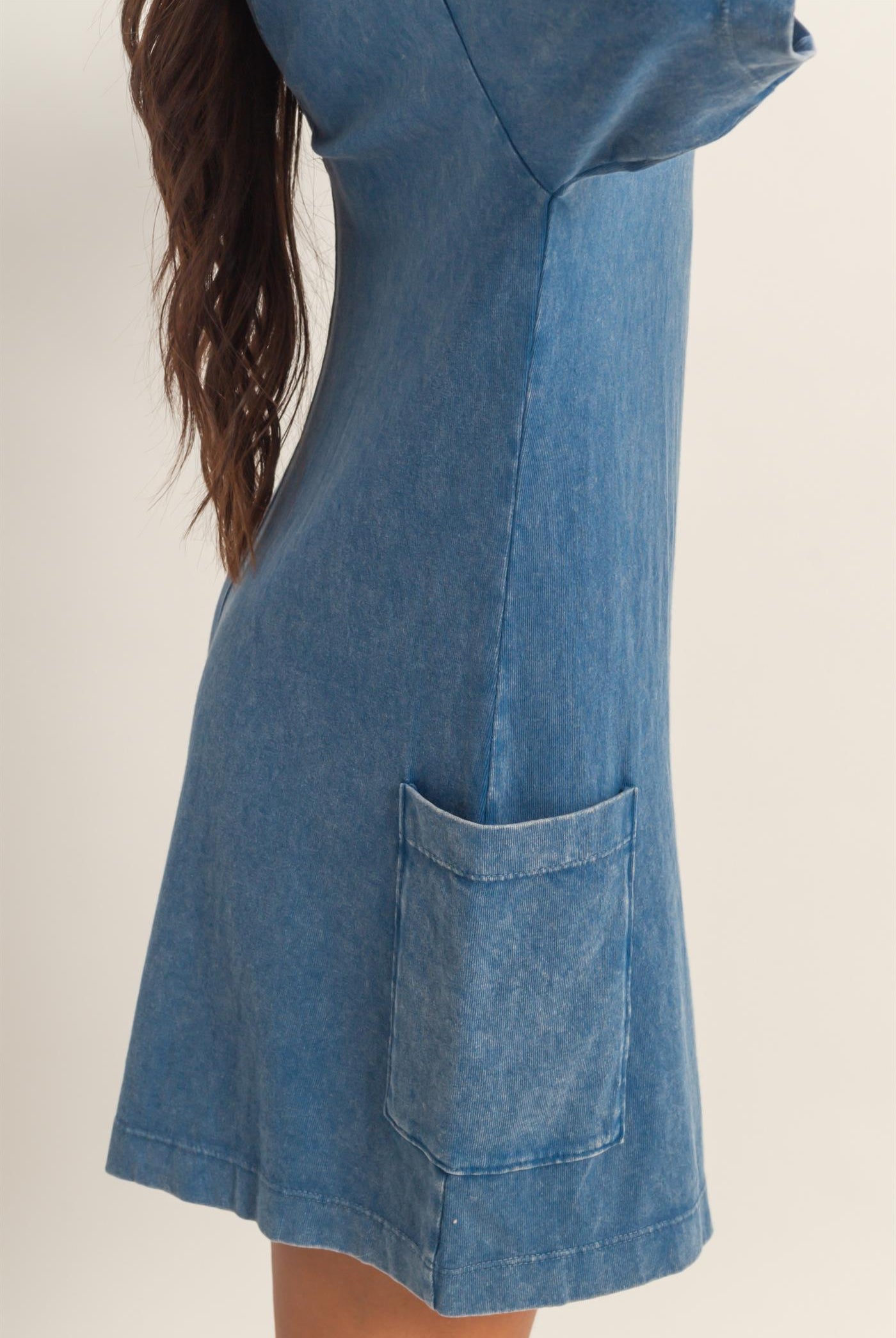 Wholesale Mineral Washed V-Back Romper Clothing DZ26A326 NAVY HYFVE