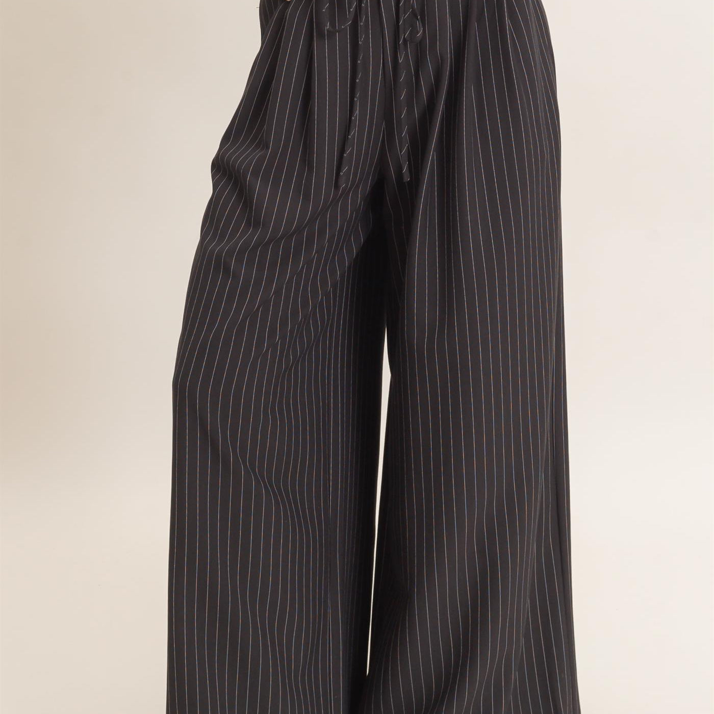 Wholesale Pleated Wide-Leg Pants Pants HF26A776 BLACK HYFVE