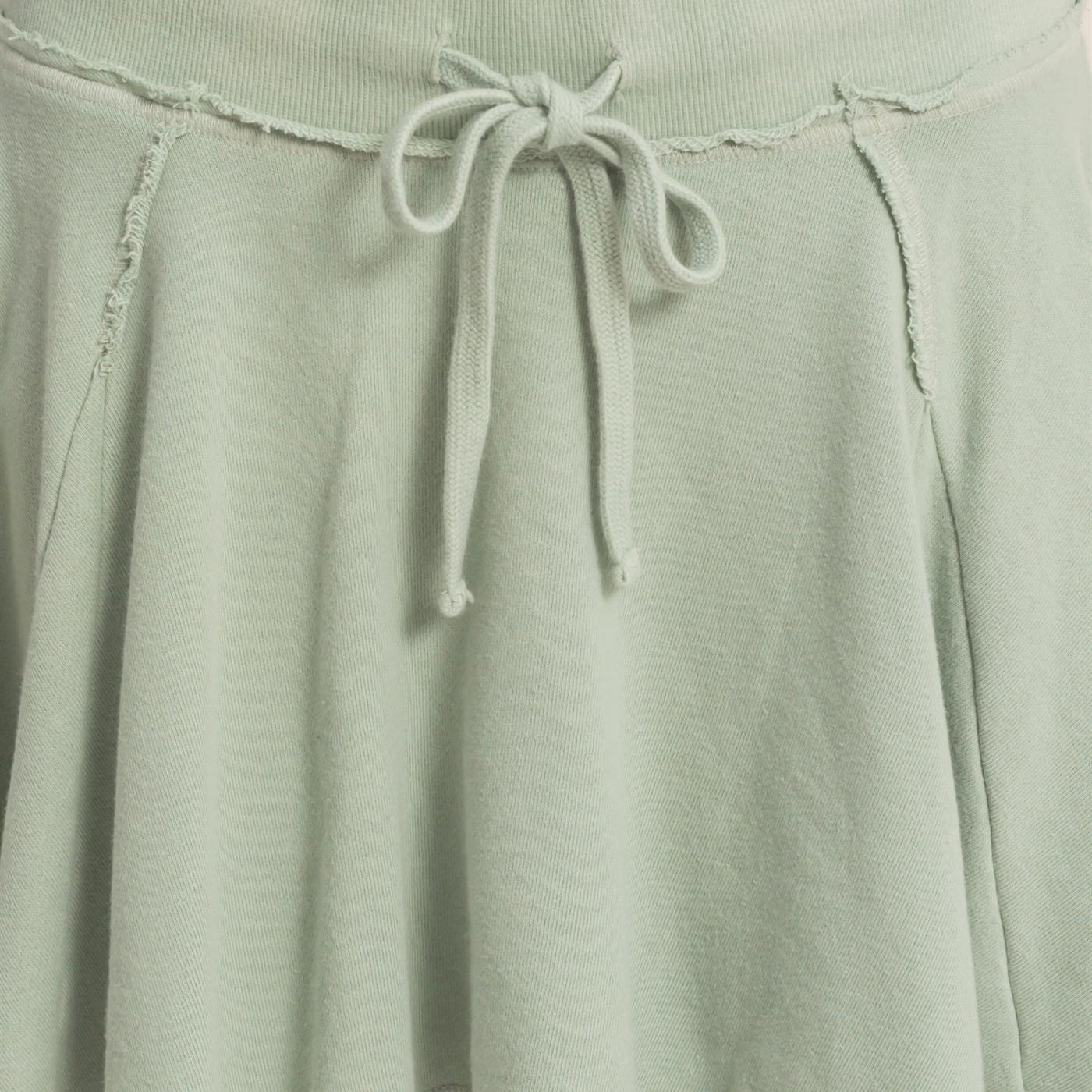 Wholesale Acid Washed Mid Wiast Flowy Skort Skorts DZ26A928 SAGE GREEN DOUBLE ZERO