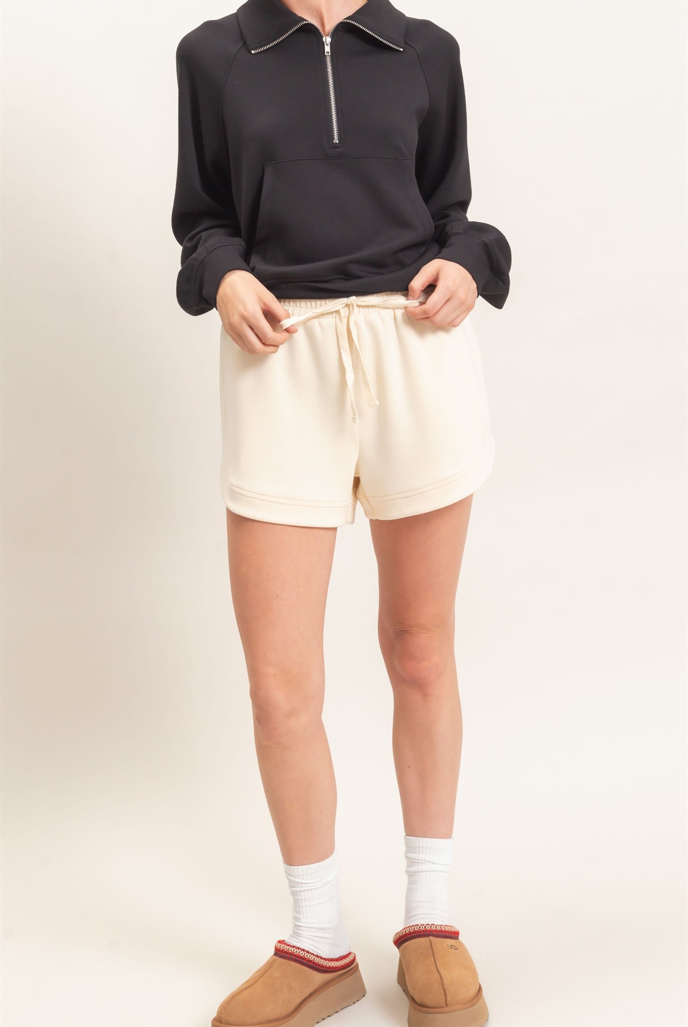 Wholesale Elastic Waistband Shorts Shorts DZ26C973 ALPACA HYFVE