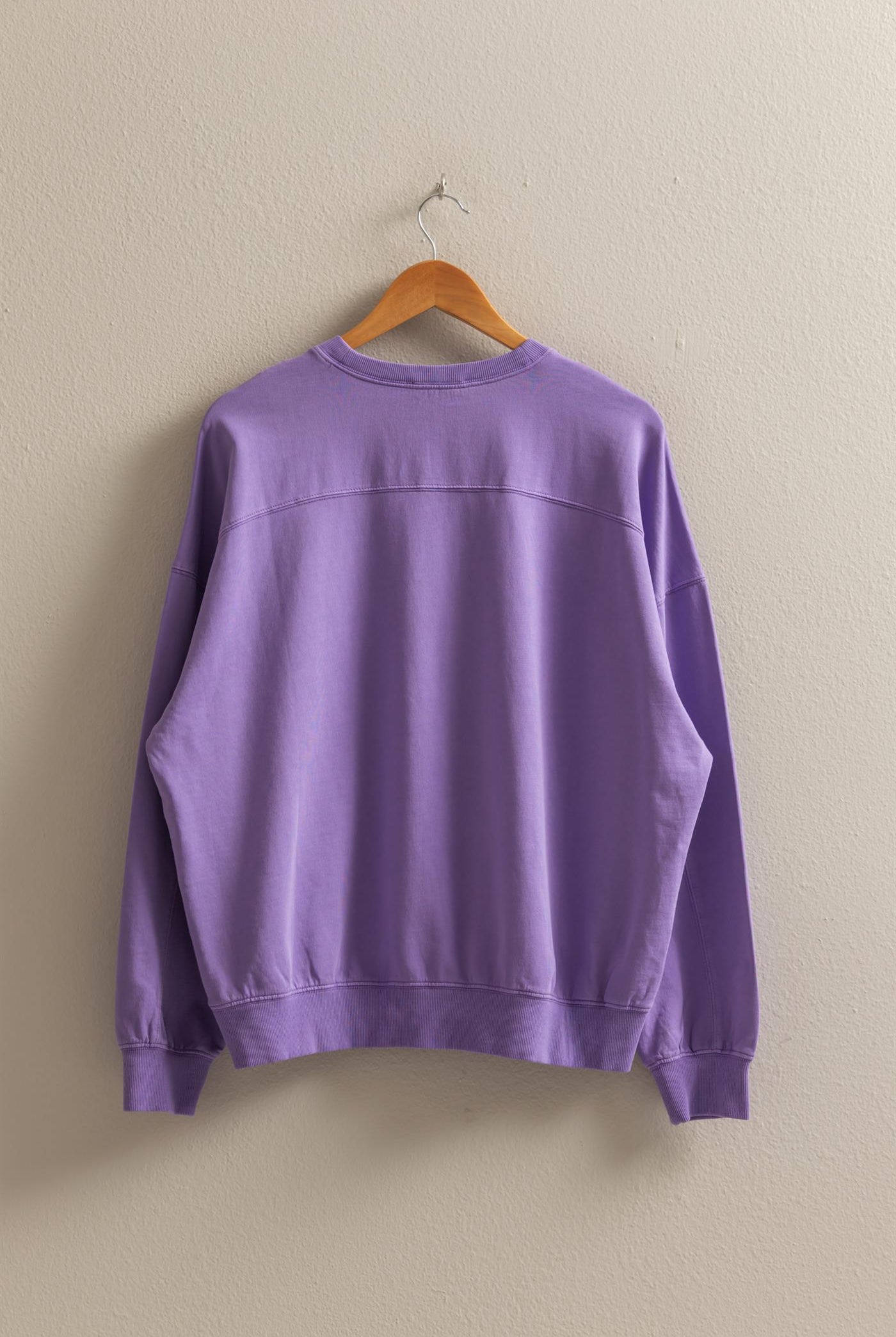 Wholesale Warm Long Sleeve French Terry Sweatshirt Sweatshirts DZ25C733 WISTERIA HYFVE