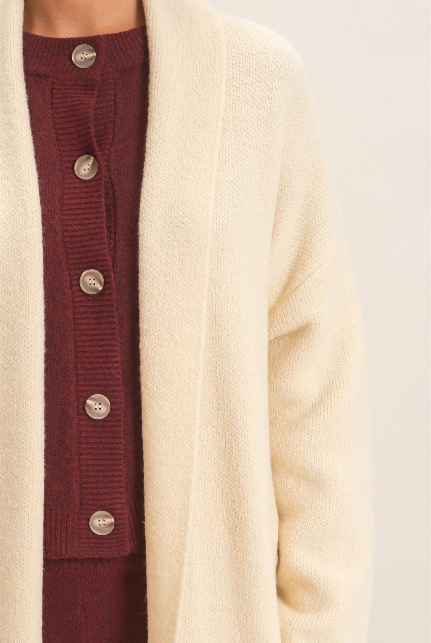 Wholesale Duster Cardigan Sweaters DZ26E267 ALPACA DOUBLE ZERO