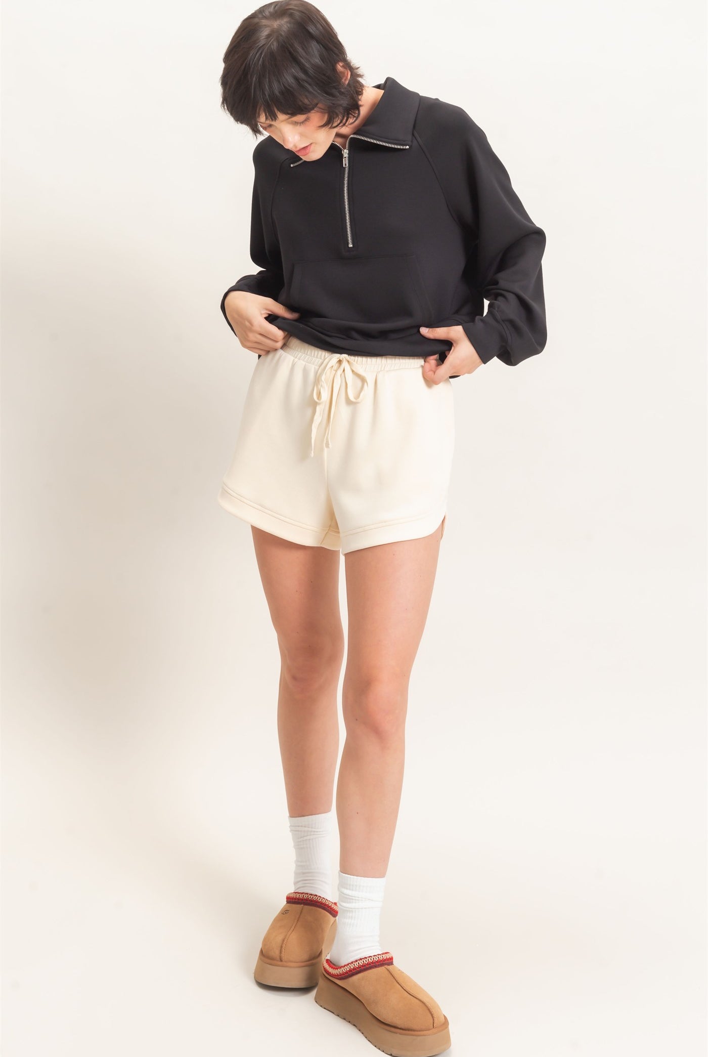 Wholesale Elastic Waistband Shorts Shorts DZ26C973 ALPACA HYFVE