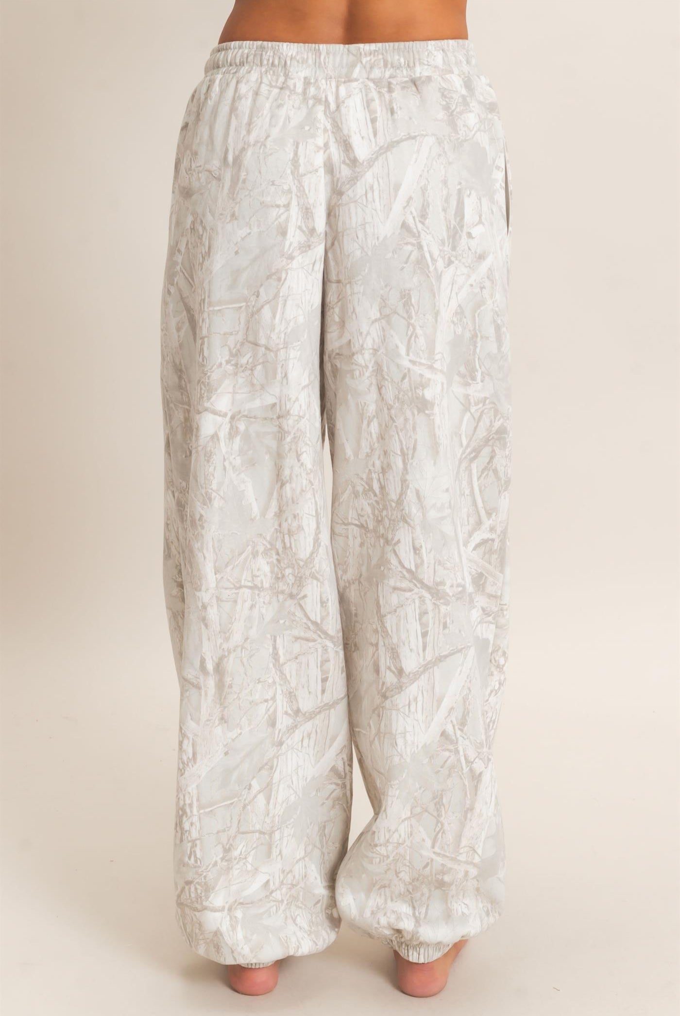 Wholesale Tree Camouflage Print Jogger Pants Pants DZ26E790 GRAY DOUBLE ZERO