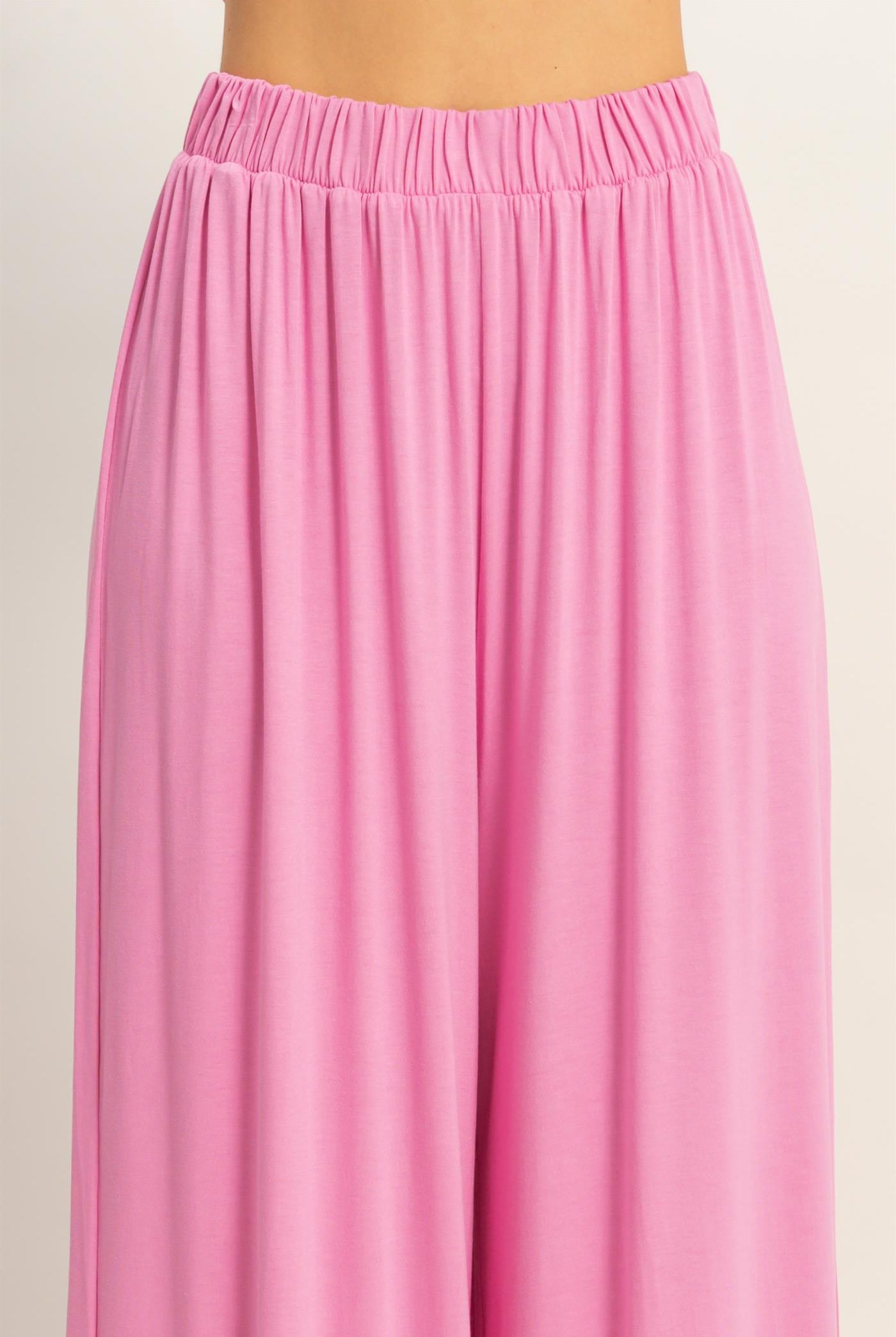 Wholesale Short Sleeve Top & Wide Leg Pants Set Clothing HF26C310-SET-D PINK HYFVE