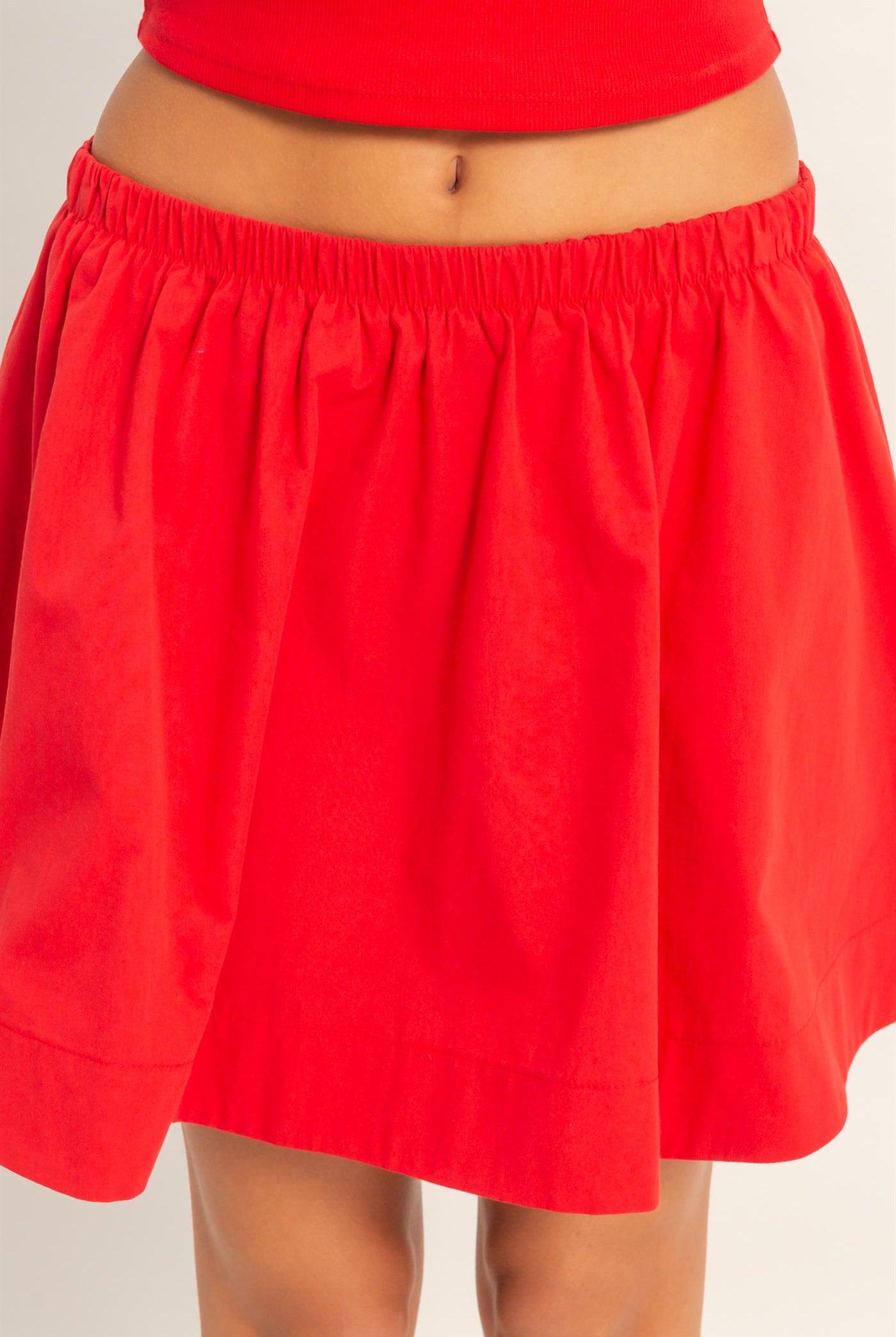 Wholesale Sleeveless Ribbed Top And Skirt Set Clothing DZ26C346-SET RED DOUBLE ZERO