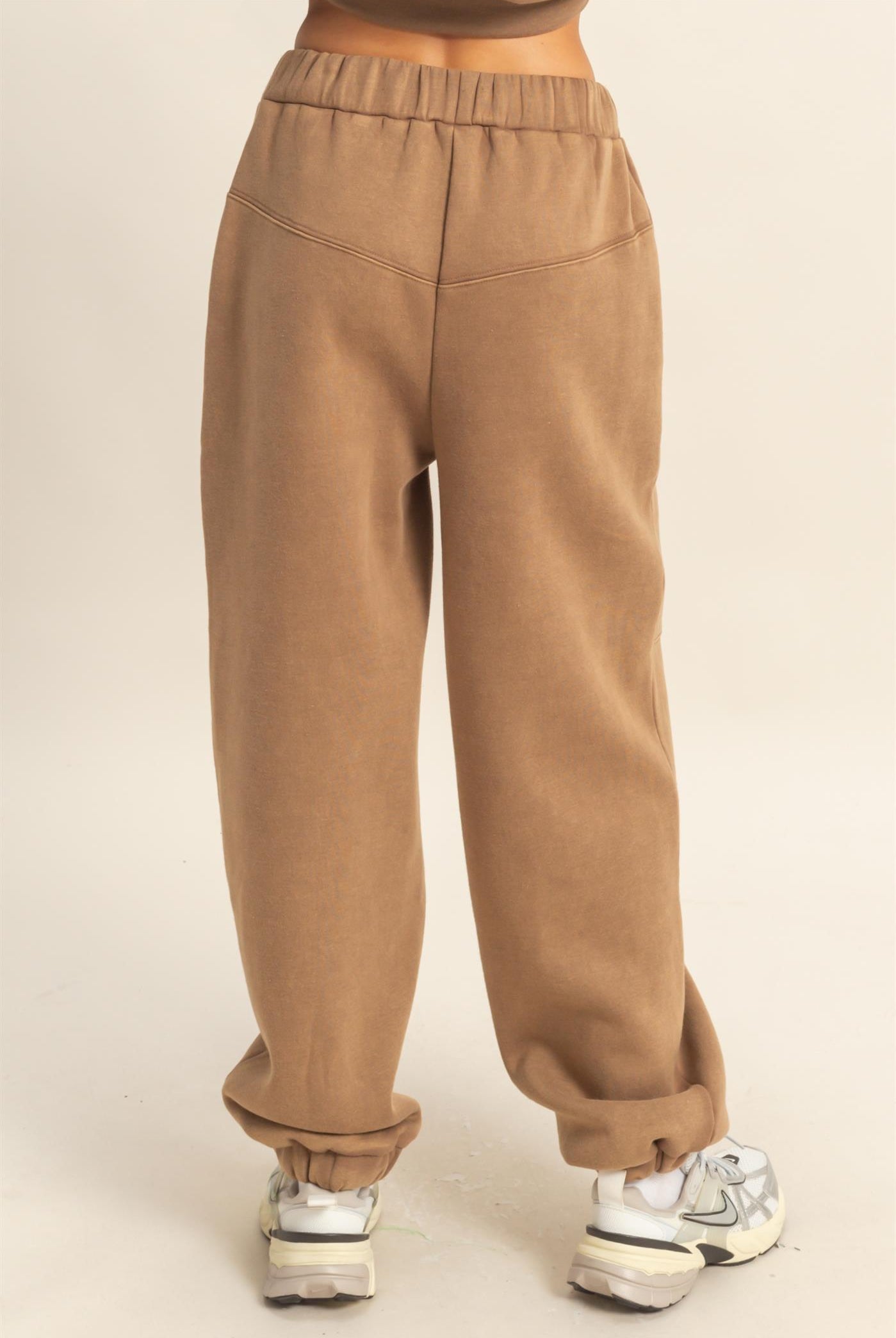 Wholesale Snow Washed Comfort Jogger Joggers HF25F147 L.BROWN HYFVE