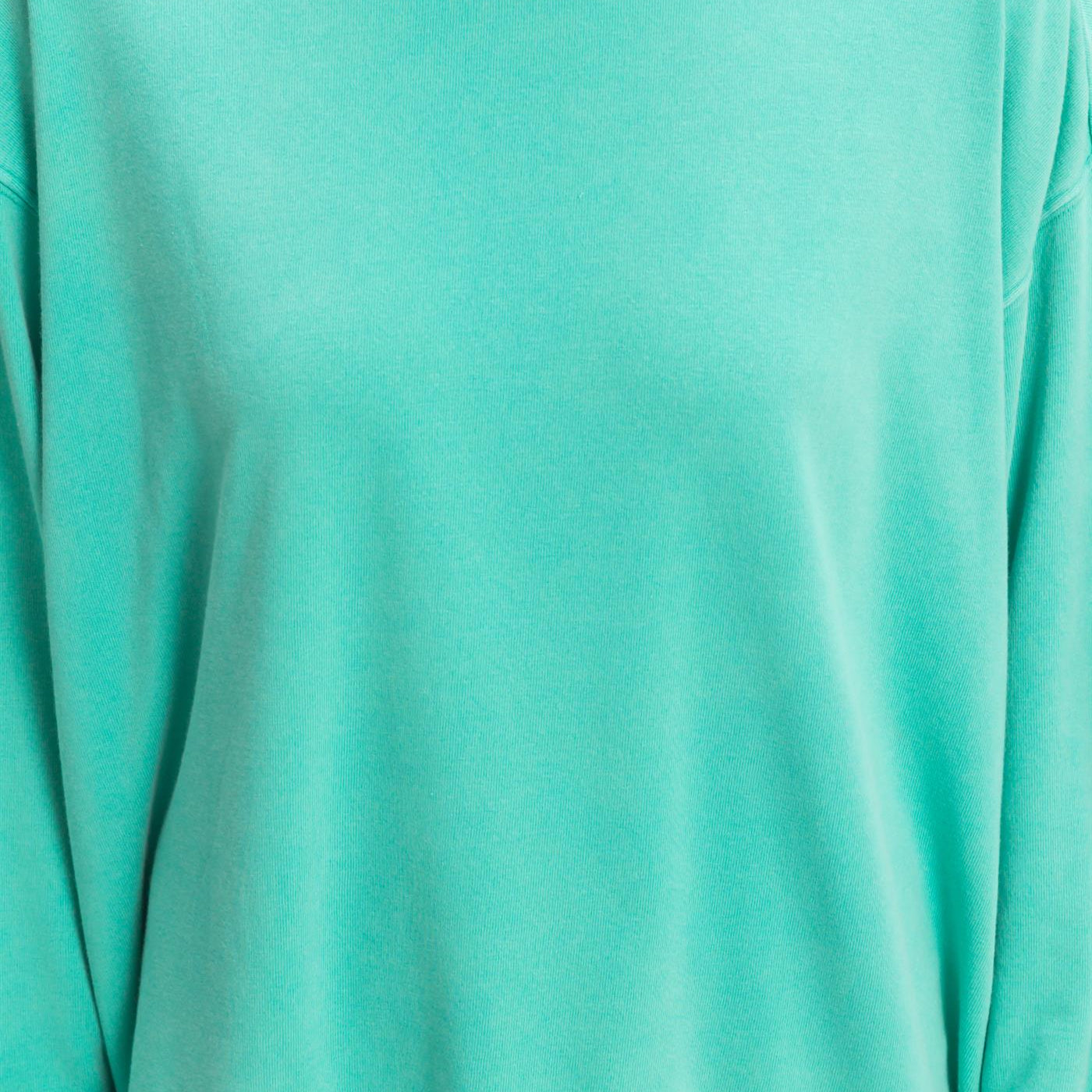 Wholesale Mineral Washed Crew Neck Sweatshirt Sweatshirts DZ26A262 TURQUOISE DOUBLE ZERO