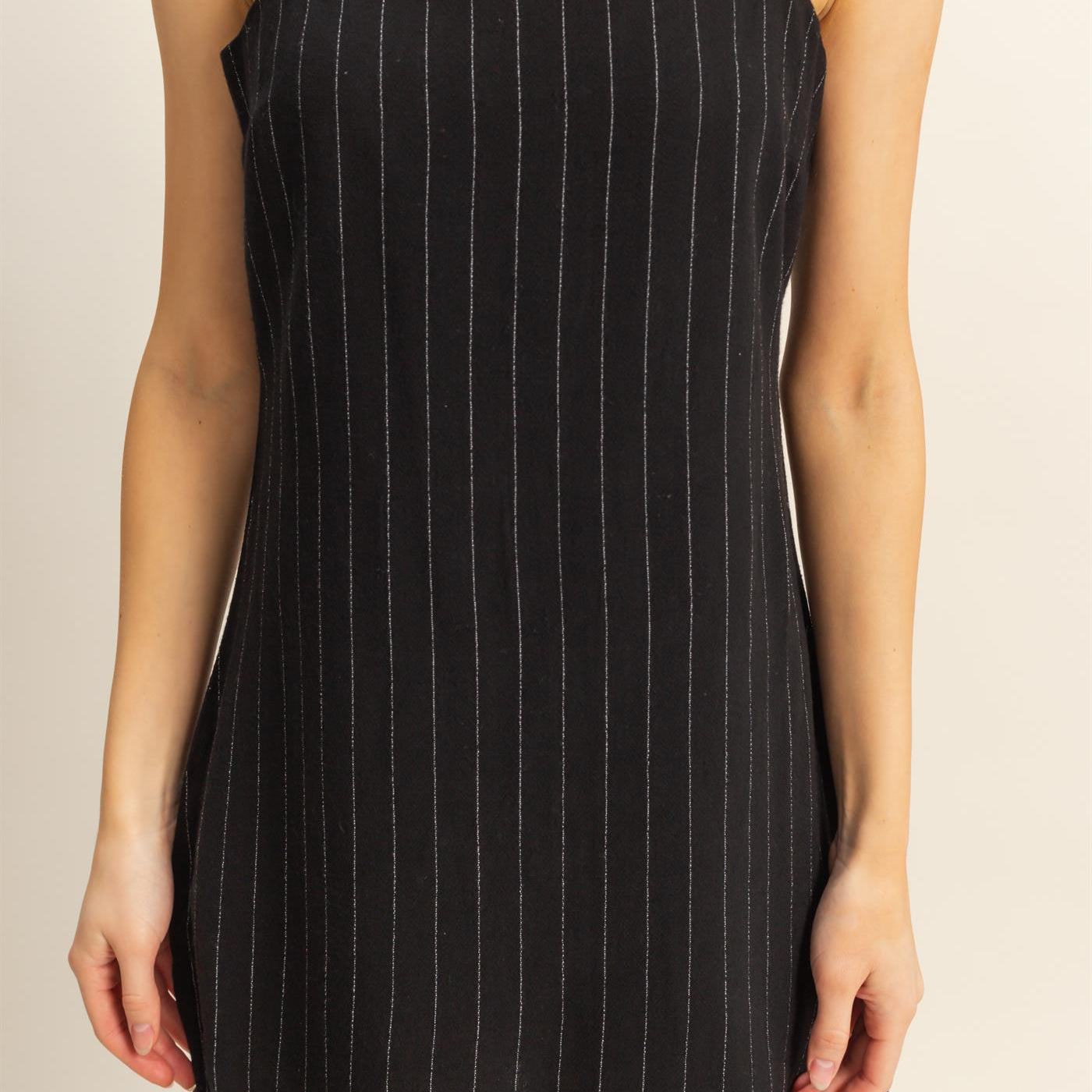 Wholesale Stripe Shirt And Dress Set Clothing HF25E086-SET BLACK HYFVE