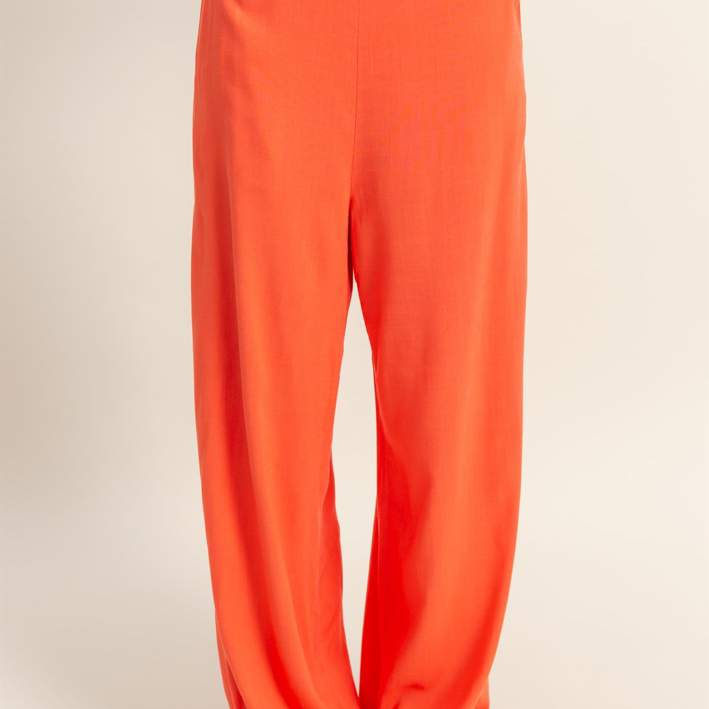 Wholesale Stretch Linen Top And Pants Set Clothing HF25E016-SET ORANGE RED HYFVE