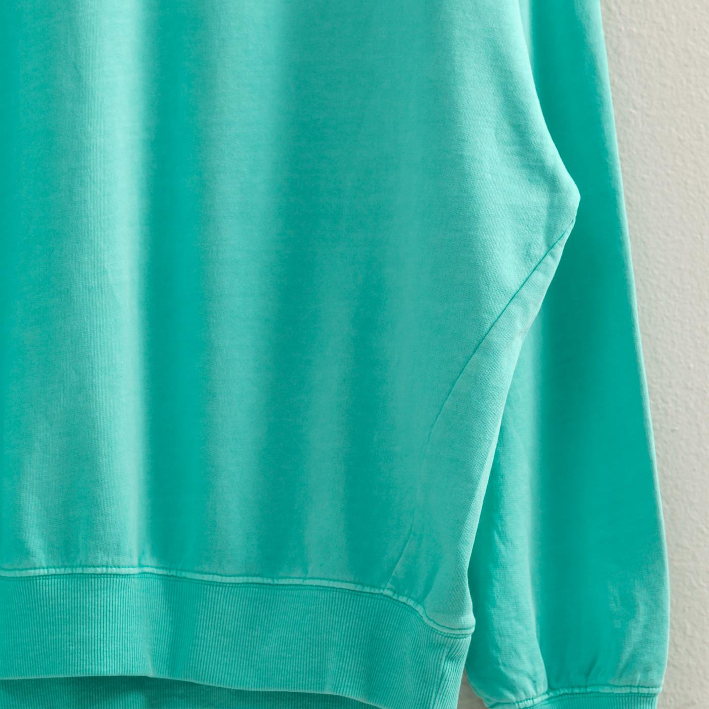 Wholesale Warm Long Sleeve French Terry Sweatshirt Sweatshirts DZ25C733 TURQUOISE HYFVE