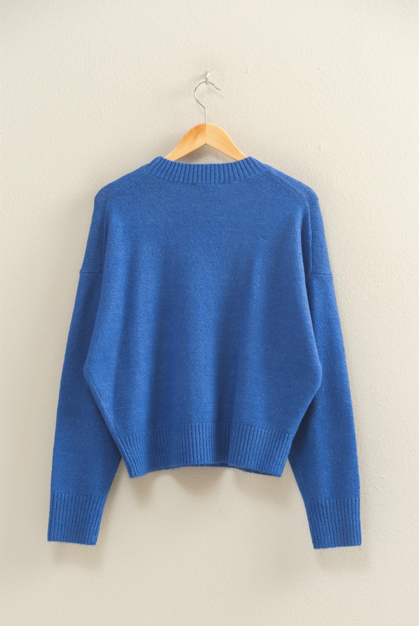 Wholesale Crewneck Sweater Sweaters DZ25E787 COBALT DOUBLE ZERO