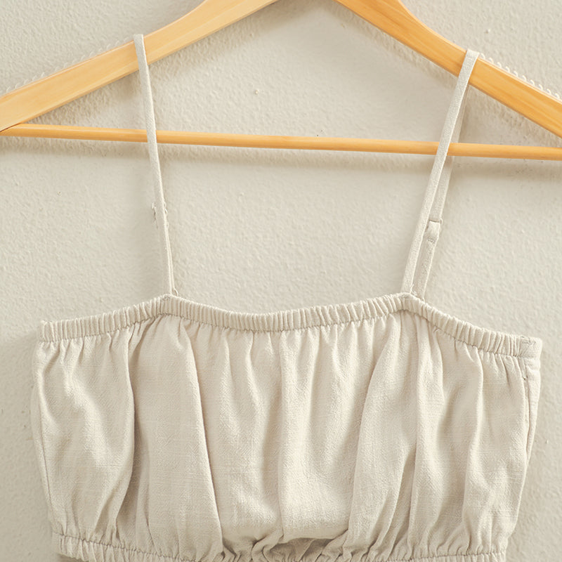 Wholesale Cami Bandeau Crop Top Clothing Tops DZ22C556 CERAMIC DOUBLE ZERO