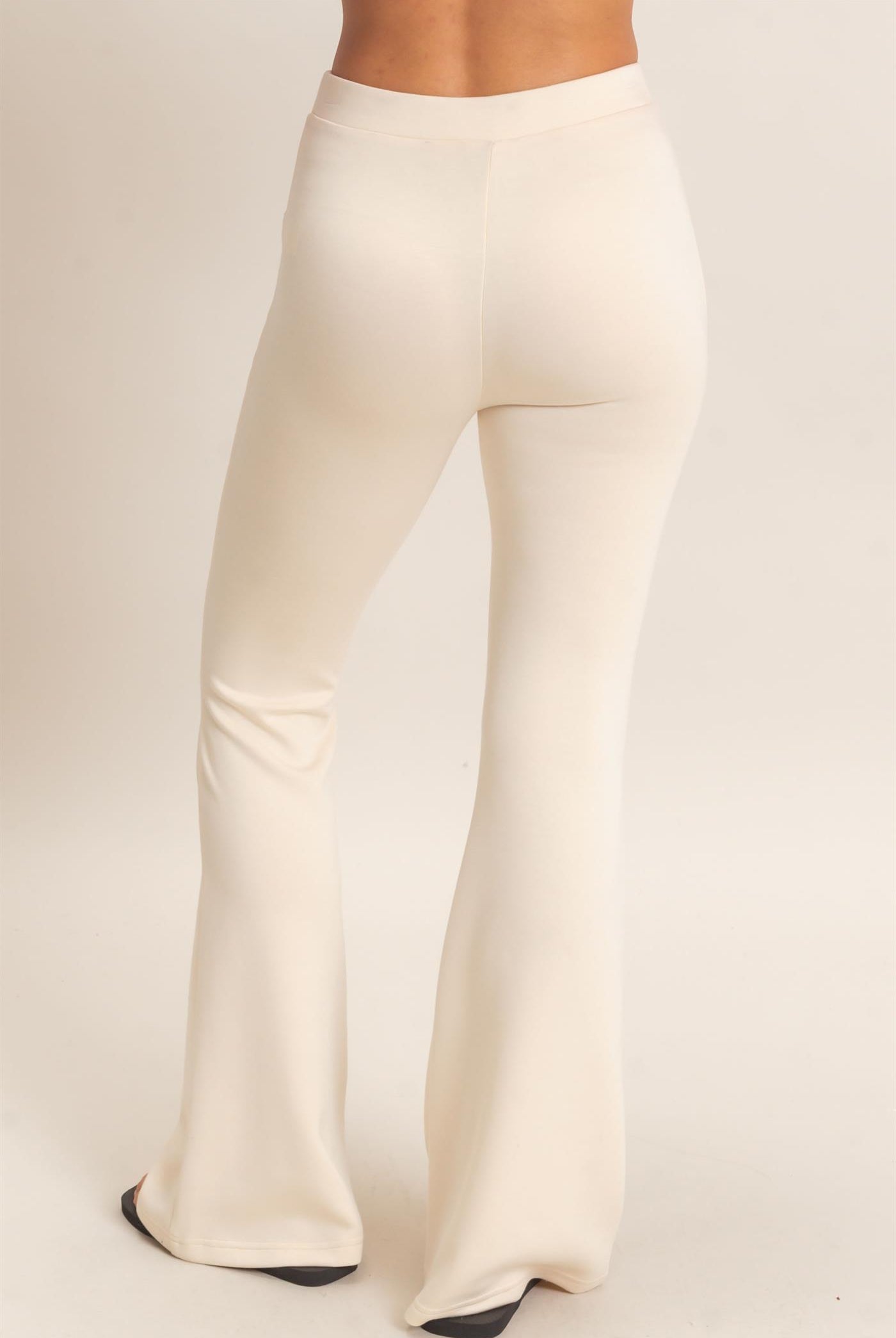 Wholesale Flared Elastic Waist Pants Pants DZ26E393 ALPACA DOUBLE ZERO