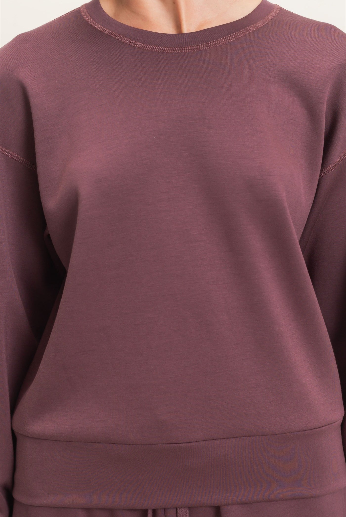 Wholesale Crew Neck Sweatshirt Sweatshirts DZ26C966 COCOA DOUBLE ZERO