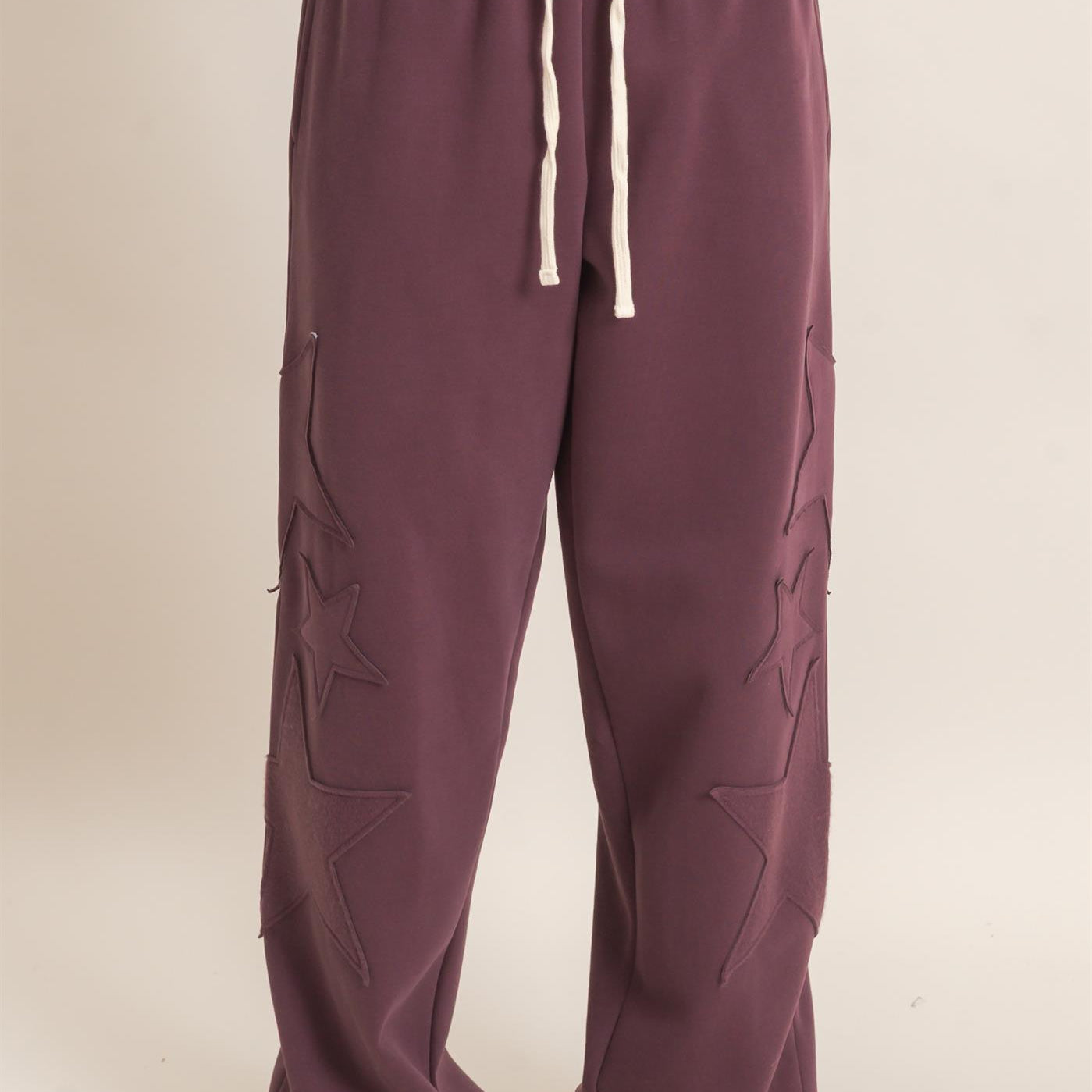 Wholesale Star Patch Jogger Pants Joggers DZ26E889 COCOA DOUBLE ZERO