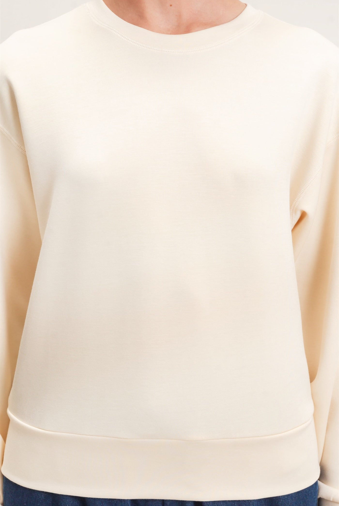 Wholesale Crew Neck Sweatshirt Sweatshirts DZ26C966 ALPACA DOUBLE ZERO