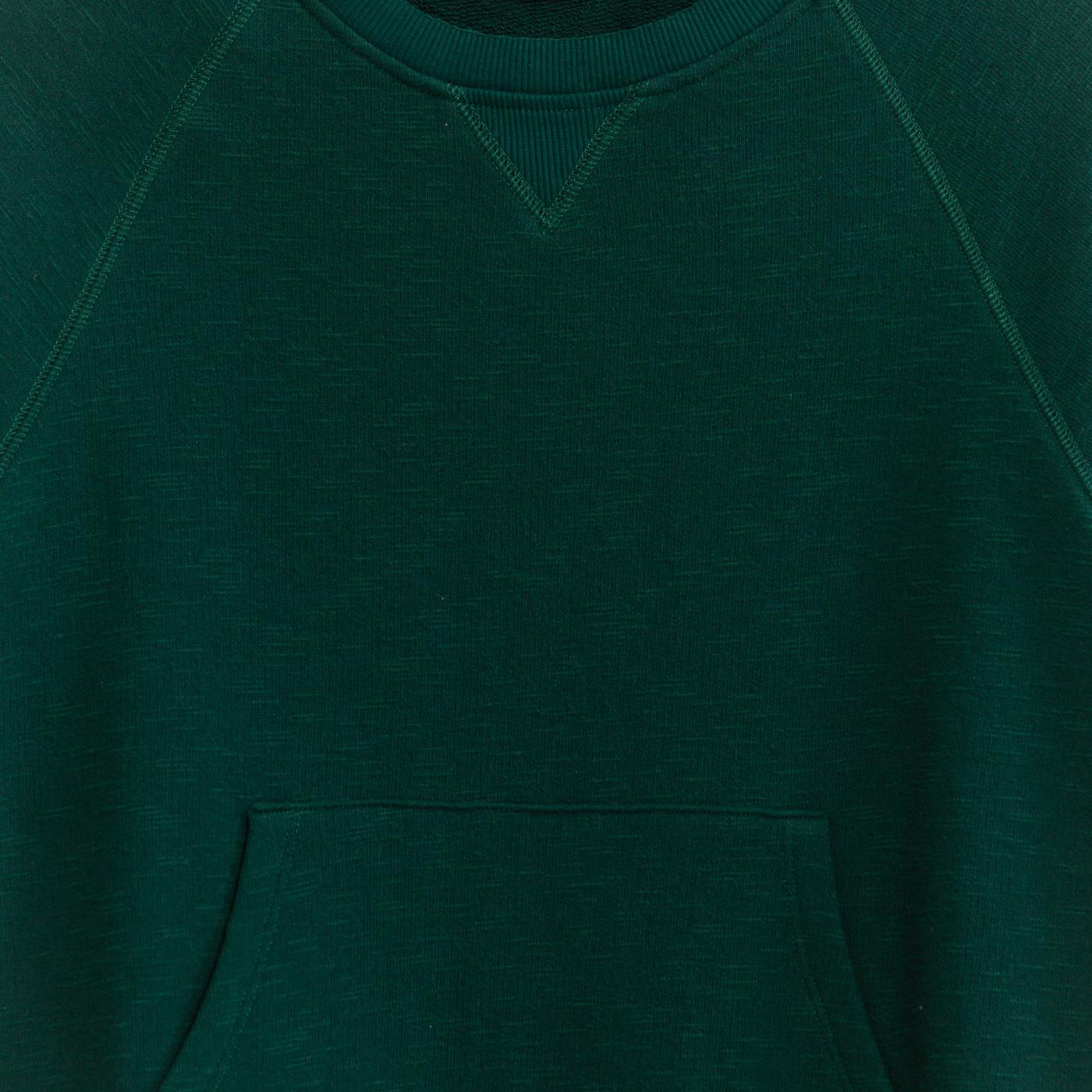 Wholesale Raglan Sleeve Pocket Sweatshirt Sweatshirts DZ24F992 DARK GREEN DOUBLE ZERO