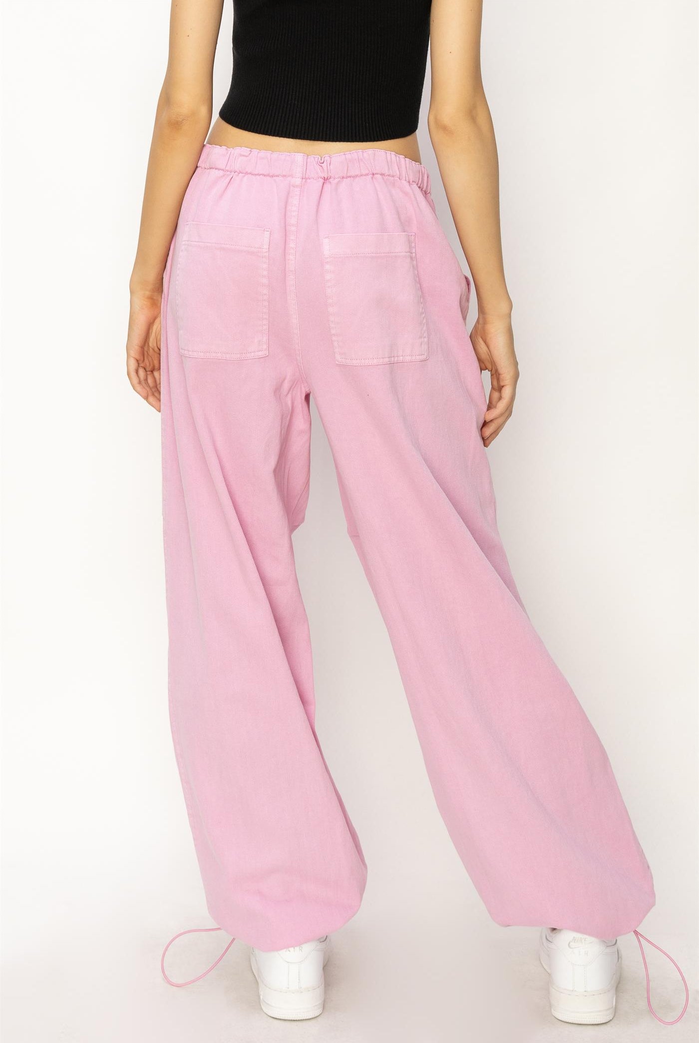 Wholesale Mid Rise Parachute Pants Pants DZ24A518 PINK DOUBLE ZERO