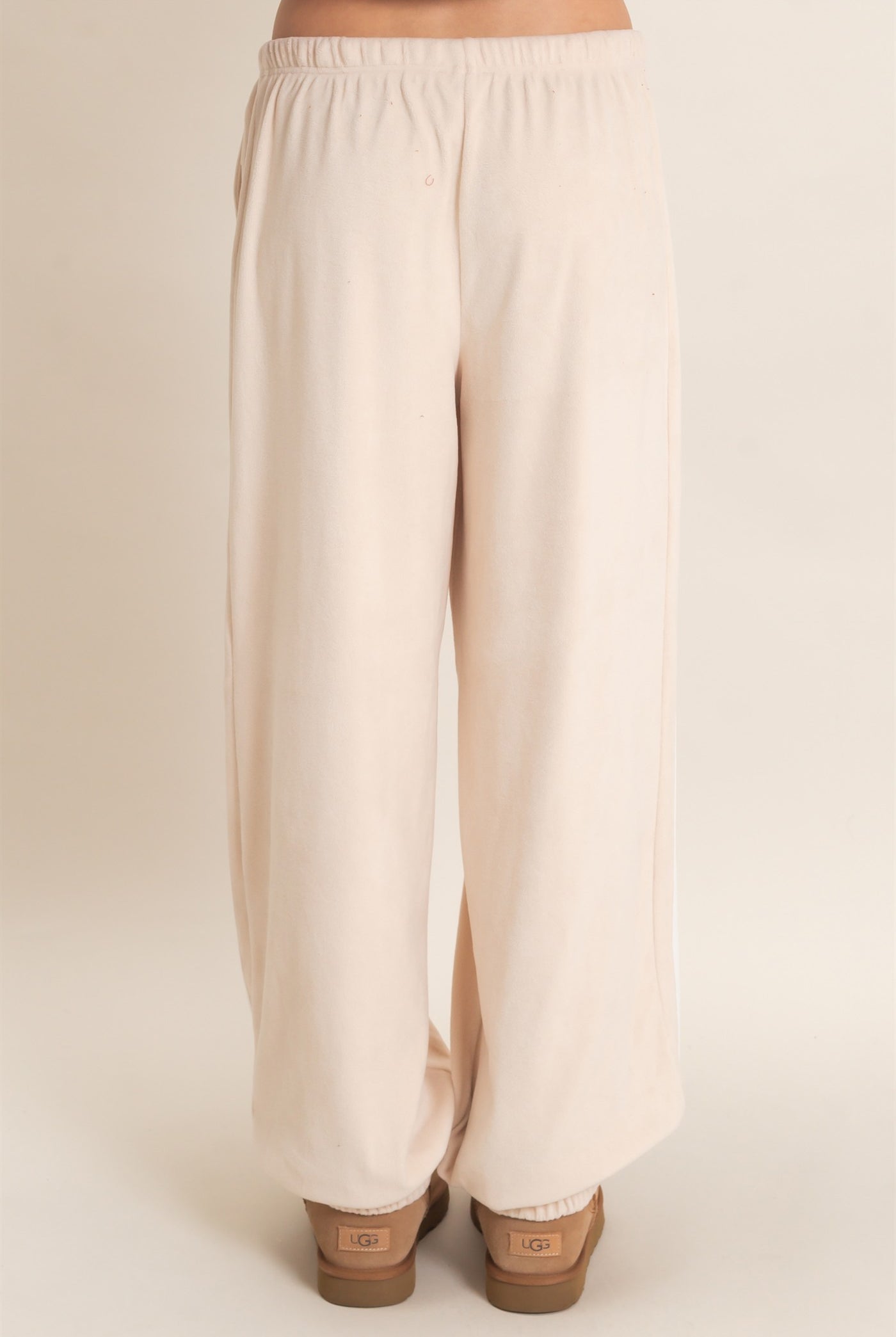 Wholesale Drawstring Waist Jogger Pants Joggers HF26E424-D CREAM HYFVE