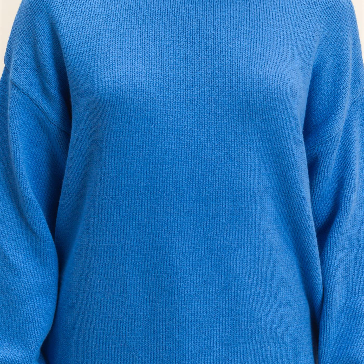 Wholesale Oversized Rolll Neck Knit Sweater Sweaters DZ25E908 OCEAN BLUE DOUBLE ZERO