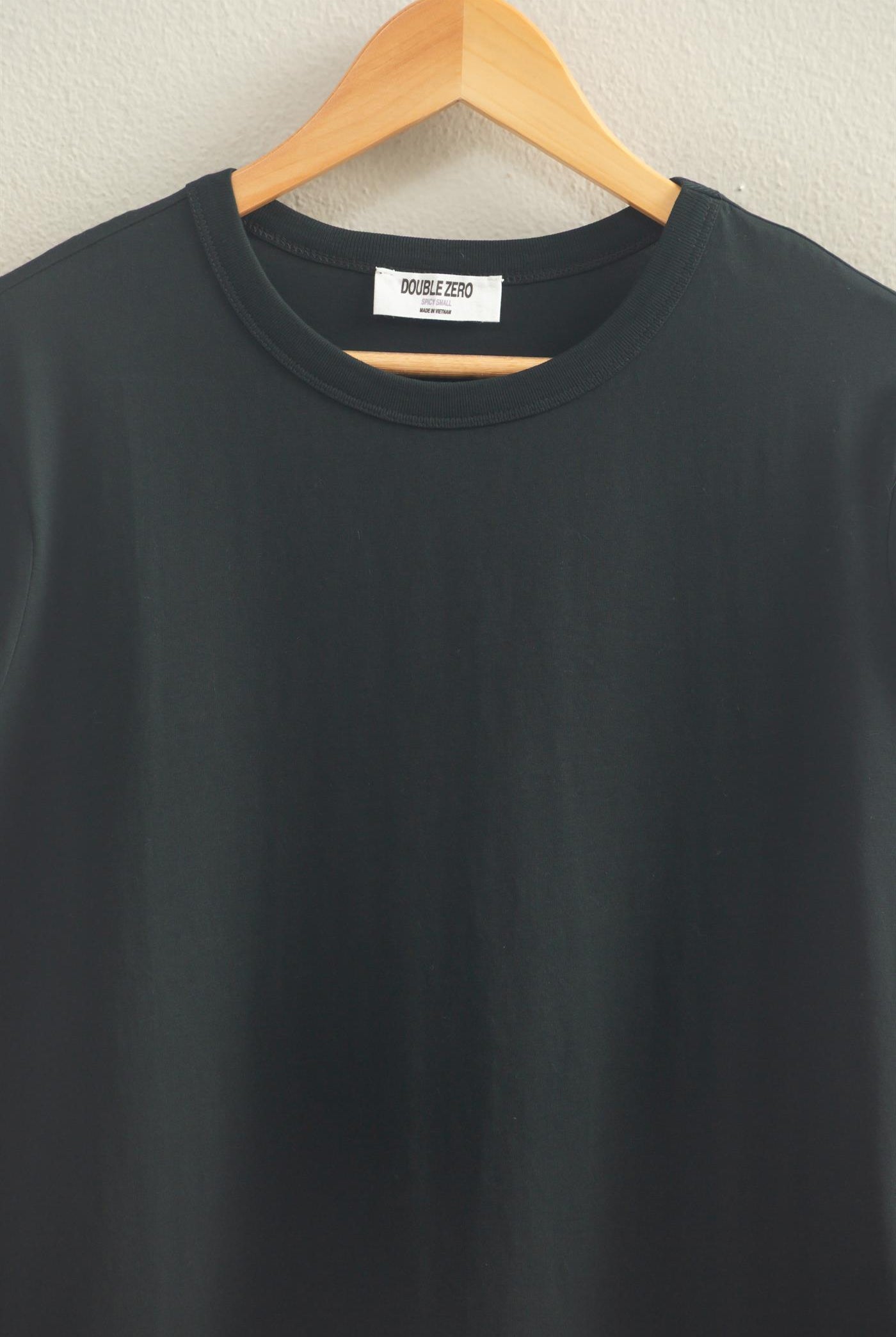 Wholesale Oversized Short Sleeve Crew Neck T-Shirt Clothing Tops DZ26A794 BLACK DOUBLE ZERO