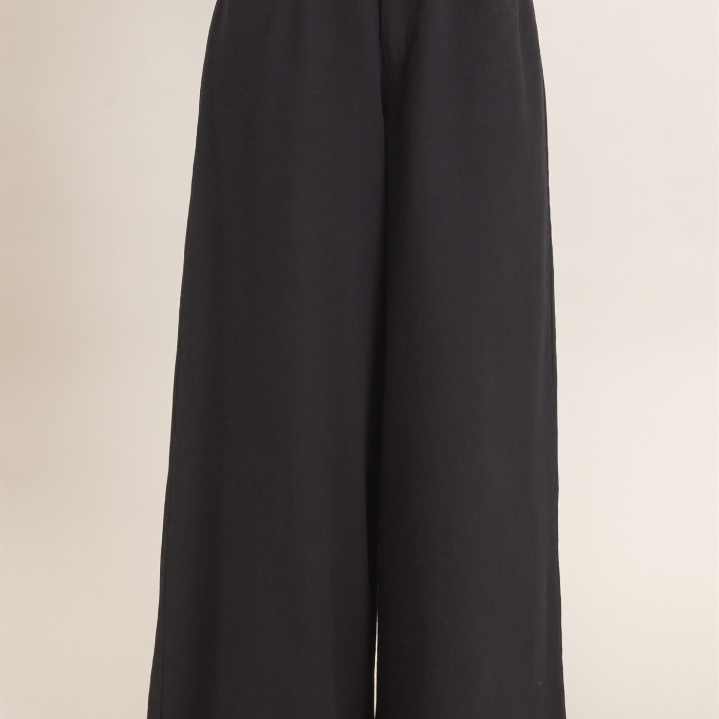 Wholesale Wide-Leg High-Rise Pants Pants HF26F222-D BLACK HYFVE