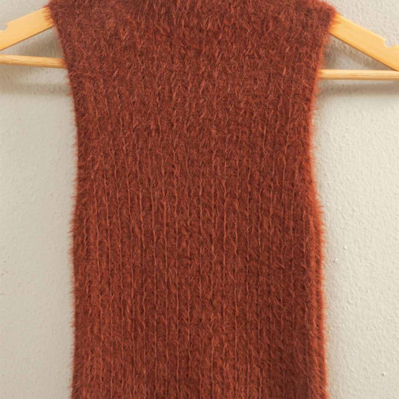 Wholesale Ribbed Sleeveless High Neck Knit Top Clothing Tops DZ25F113 CHESTNUT HYFVE