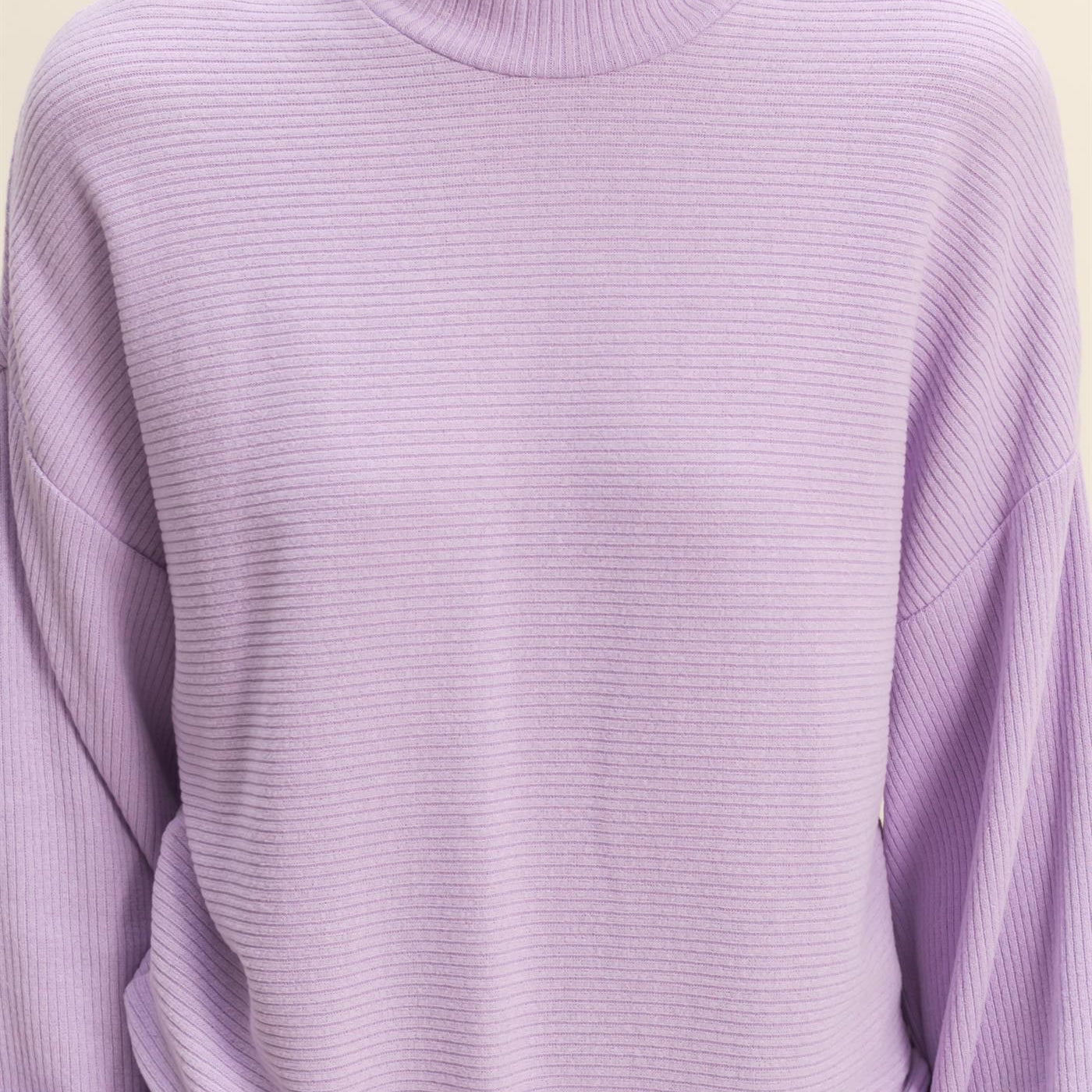 Wholesale Ribbed Balloon Sleeve Top Clothing Tops DZ24A099 TARO DOUBLE ZERO