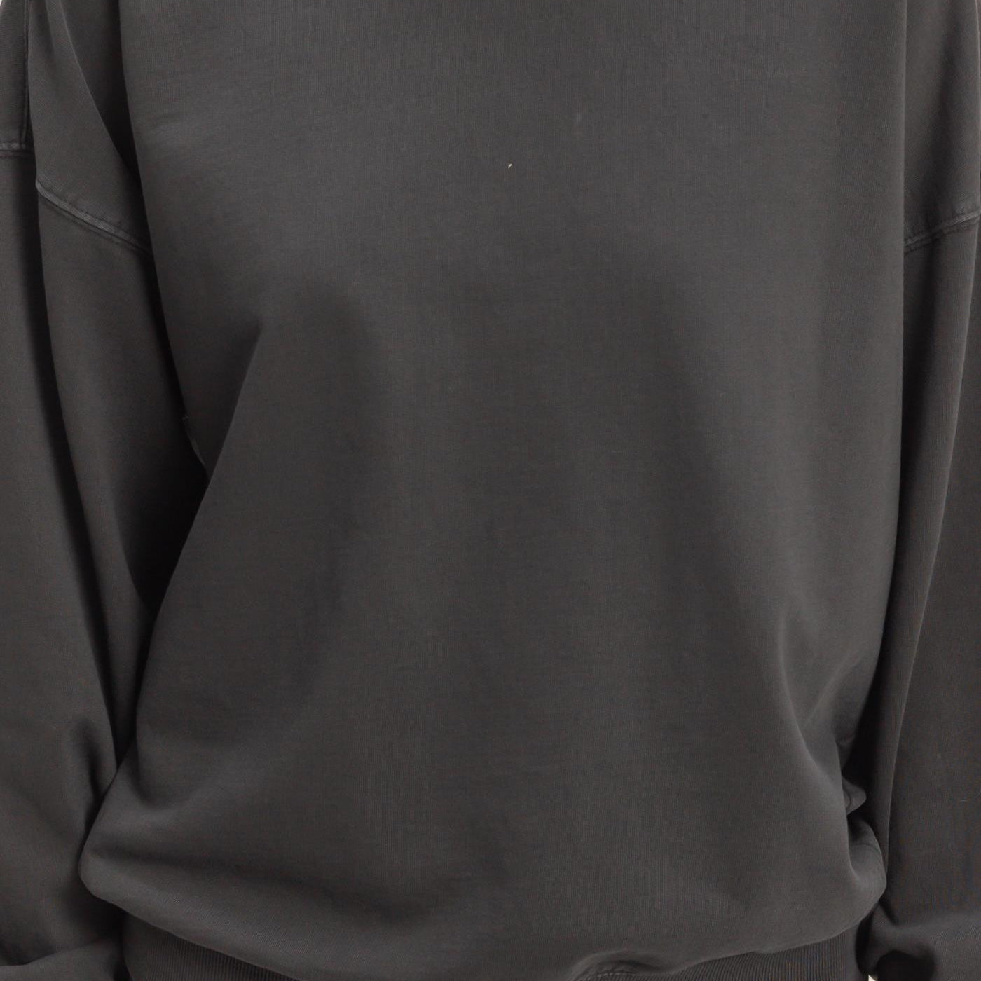 Wholesale Ribbed Crew Neck Sweatshirt Sweatshirts DZ26A265 BLACK DOUBLE ZERO