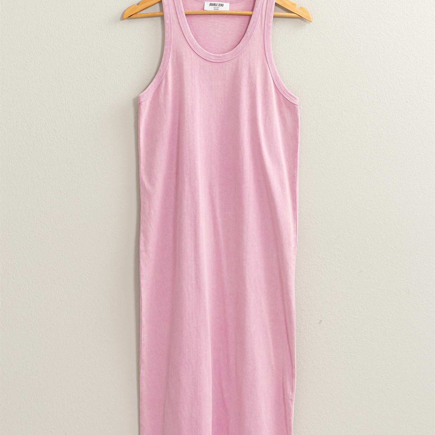 Wholesale Sleeveless Shift Midi Dress Dresses DZ24A895 PINK DOUBLE ZERO