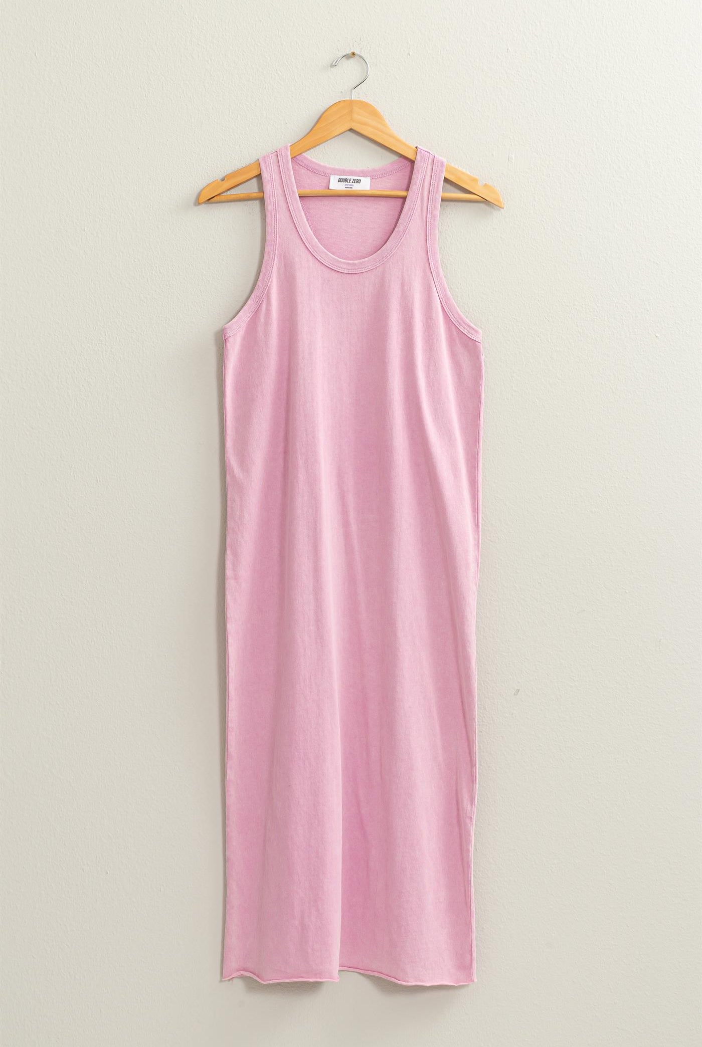 Wholesale Sleeveless Shift Midi Dress Dresses DZ24A895 PINK DOUBLE ZERO