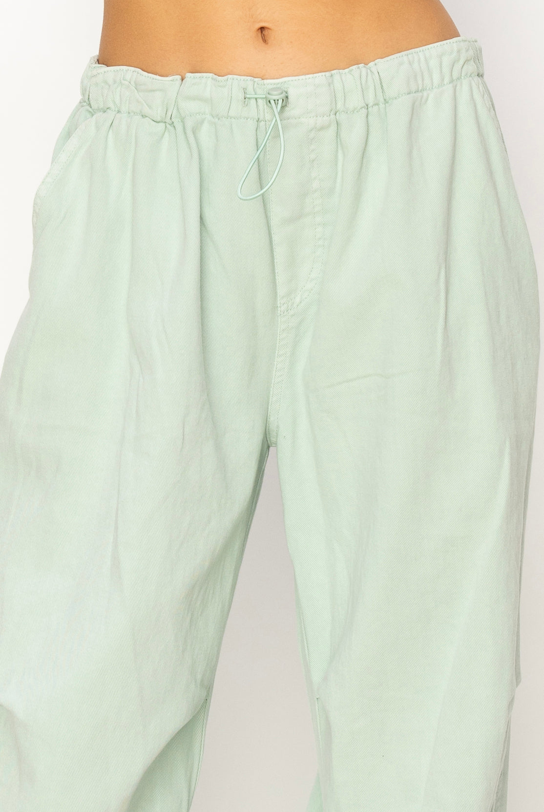 Wholesale Mid Rise Parachute Pants Pants DZ24A518 MINT DOUBLE ZERO