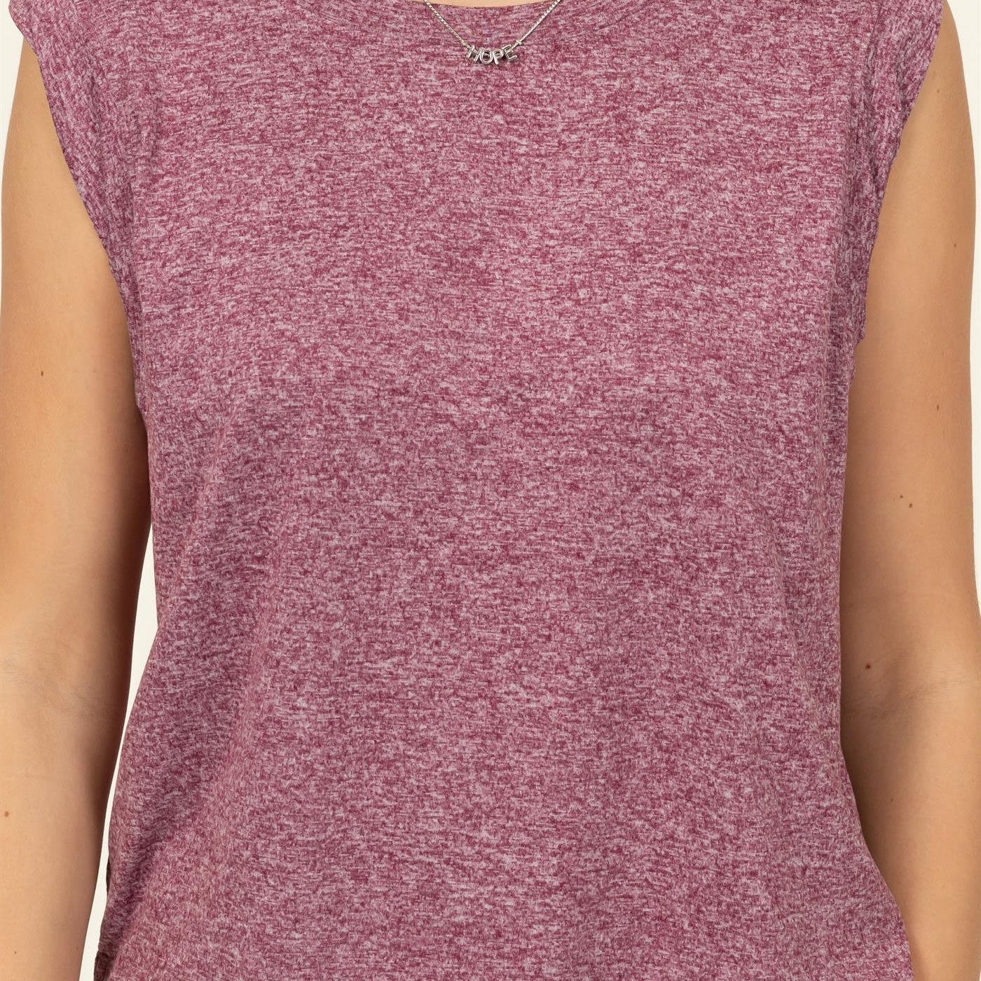 Wholesale Sleeveless Top Clothing Tops DZ22E690 MULBERRY DOUBLE ZERO