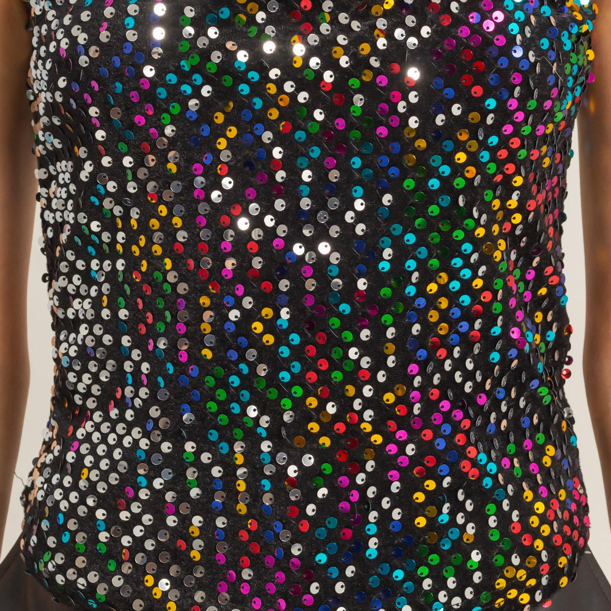 Wholesale Sequin Velvet Tube Top Clothing Tops HF26A018 MULTI HYFVE